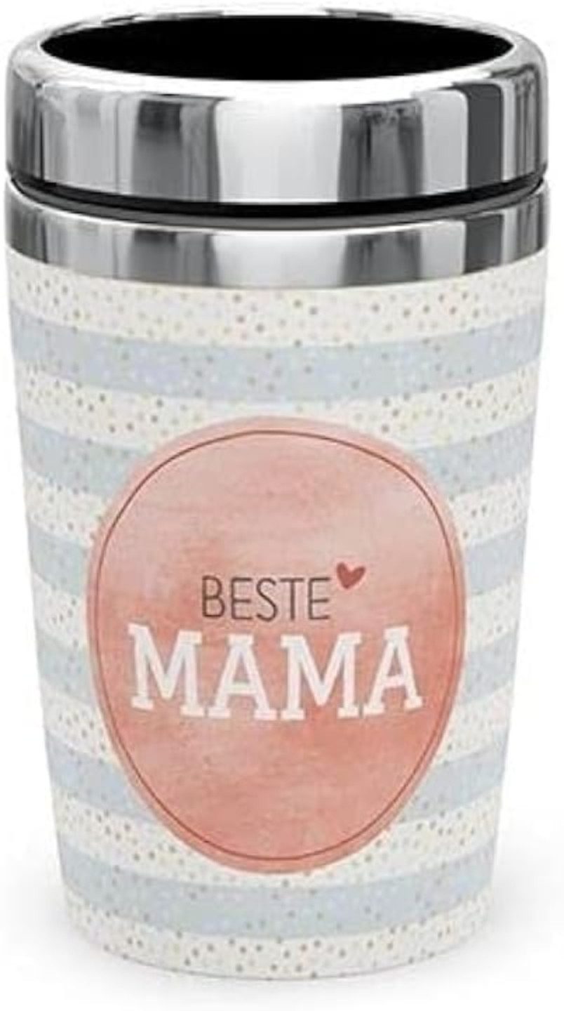 La Vida Geschenk für Dich Thermobecher la Vida Thermobecher to go, Edelstahl, Beste Mama, doppelwandig