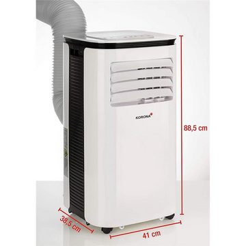 KORONA 3-in-1-Klimagerät 82001 Iceberg 9.0 ECO, Klimaanlage, Entfeuchter, Mobile Klimaanlage, LCD Fernbedienung