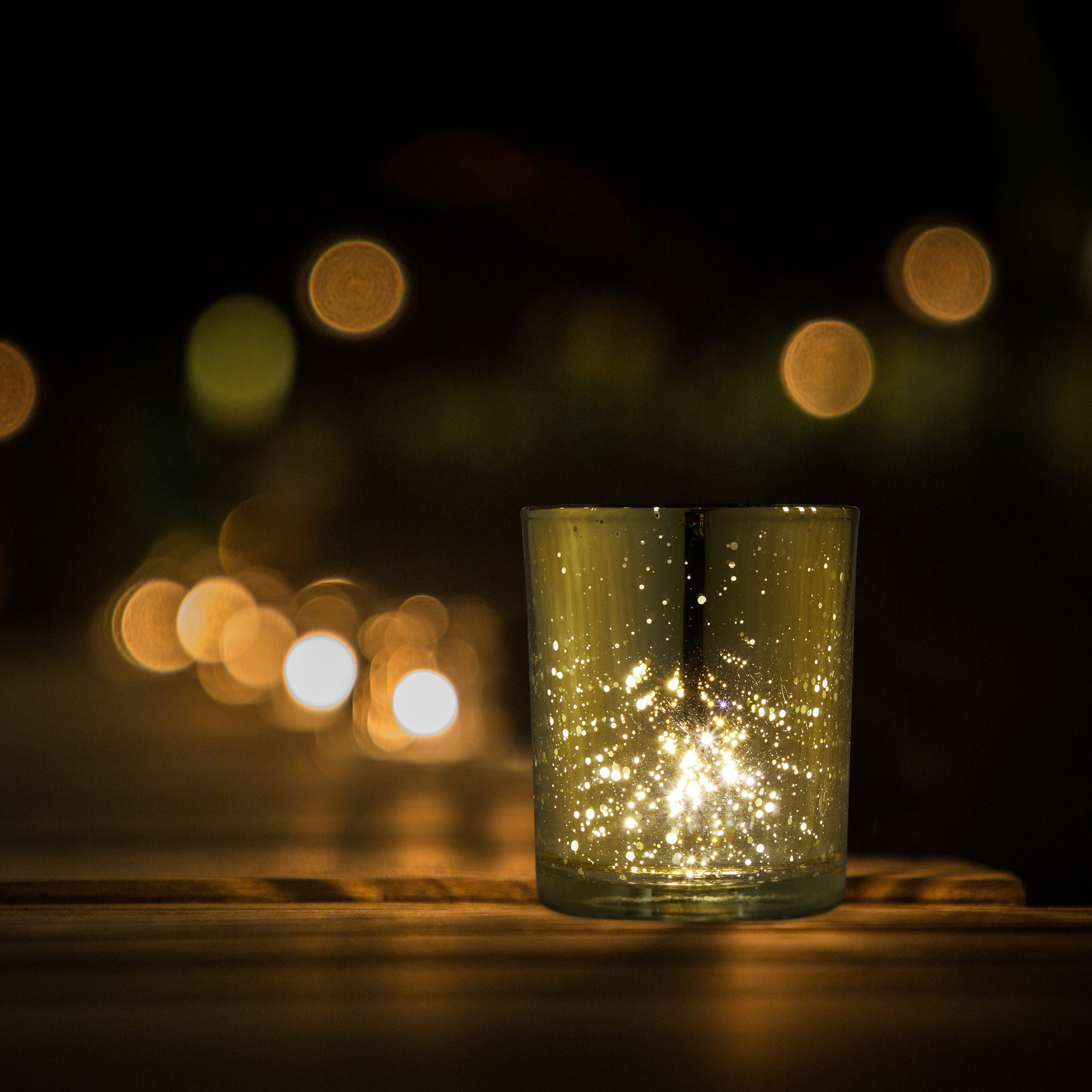relaxdays Teelichthalter Teelichtgläser gold 12er Set günstig online kaufen