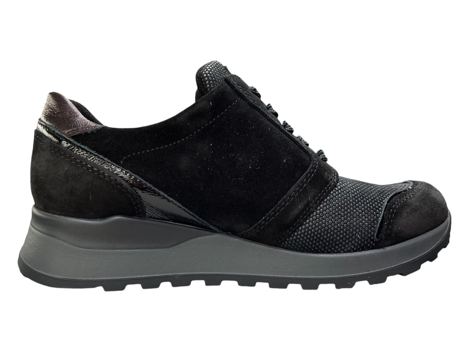 Waldläufer Waldläufer Damen Sneaker HIROKO 364H15-400-492 schwarz merlot Sneaker