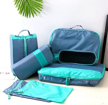 Silberstern Aufbewahrungstasche 7-teiliges Koffer-Aufbewahrungsset, Kleidungsaufbewahrungstasche, Mehrzweck-Kleidertaschen-Aufbewahrungsset für Urlaubs- und Reisekoffer