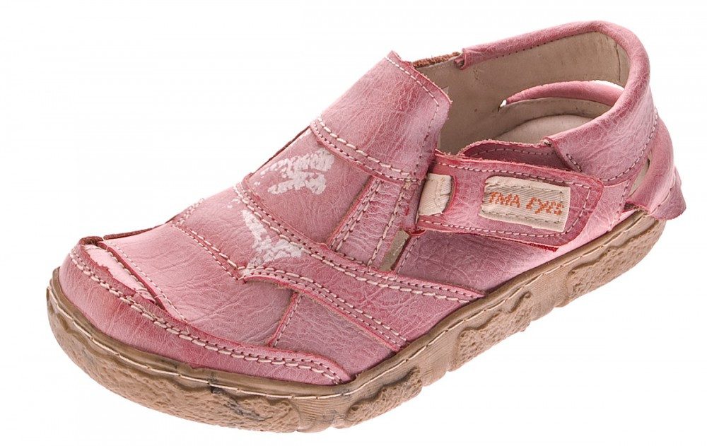 TMA Komfort Sandalen Leder Schuhe TMA 7668 Halbschuhe Sandale Used-Look bzw. Vintage-Look, Frühjahr, Sommer