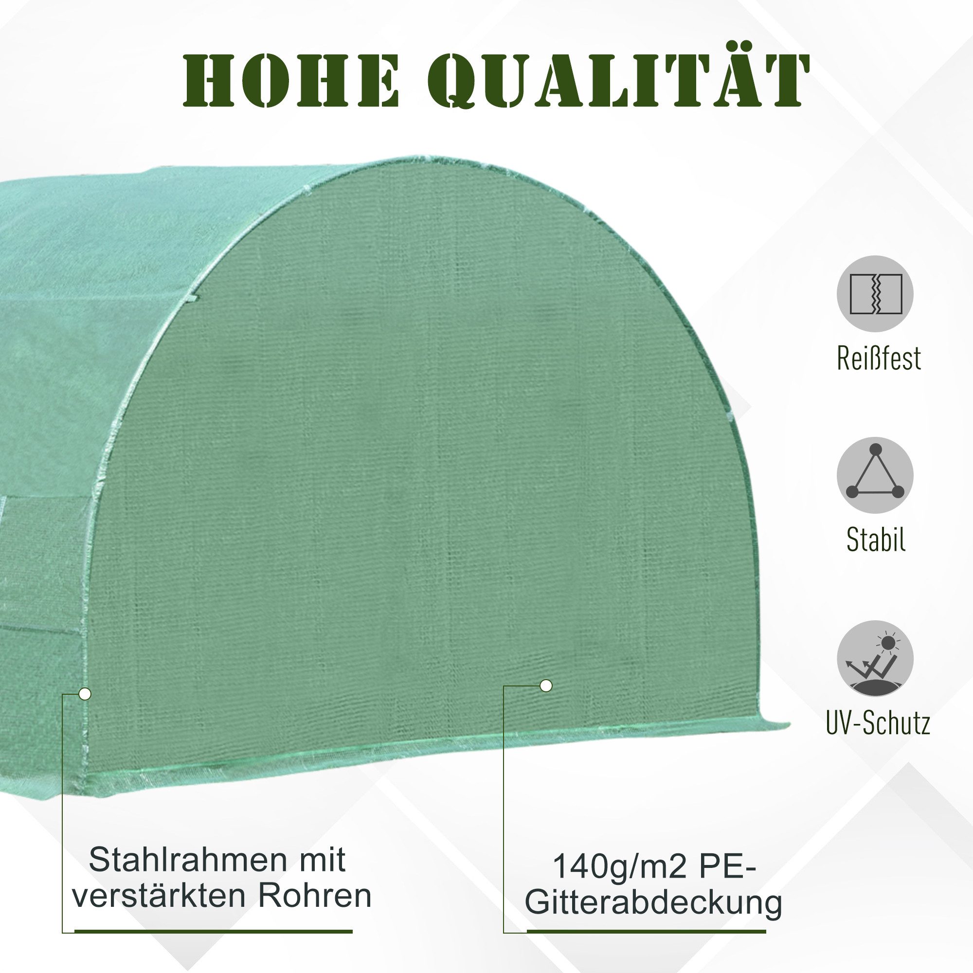 Outsunny Foliengewächshaus Foliengewächshaus