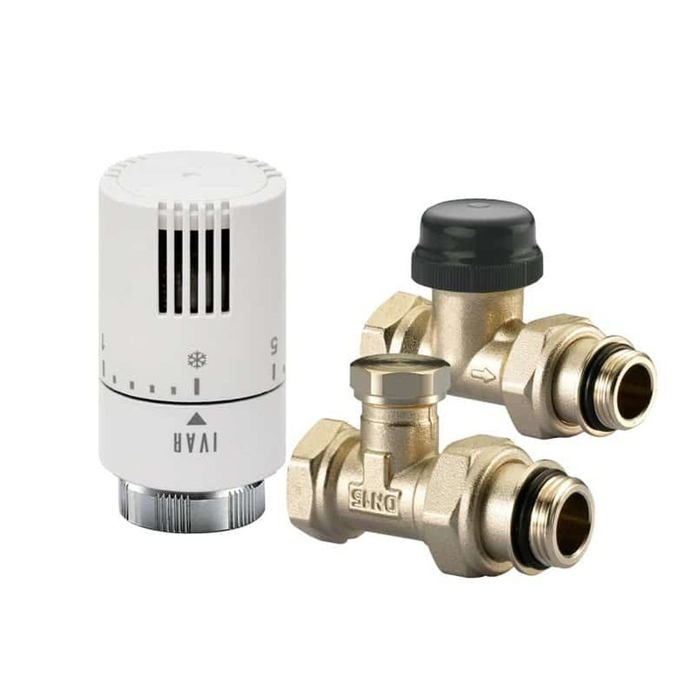 qpool24 Heizkörper, Ivar Heizkörperanschluss Set