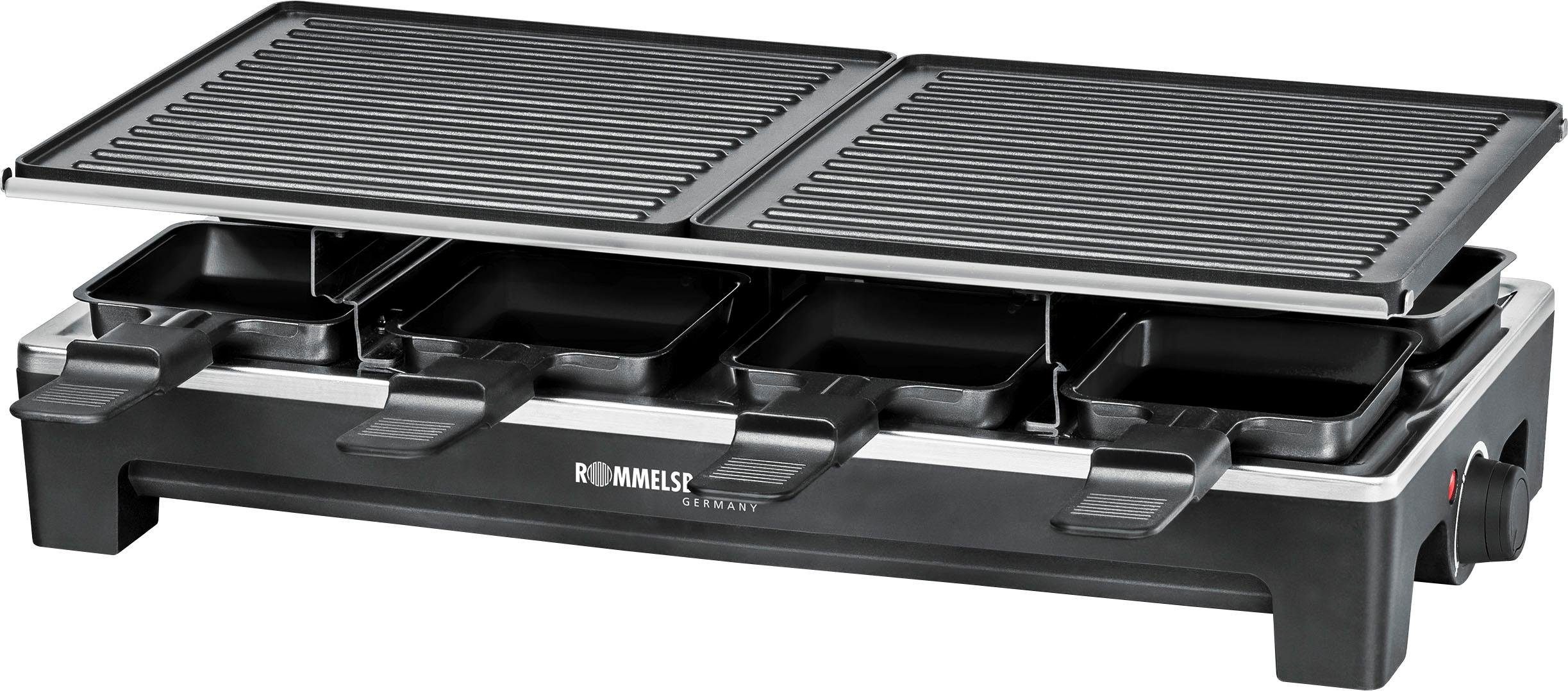 Rommelsbacher Raclette RCS 1350, 8 Raclettepfännchen, 1350 W