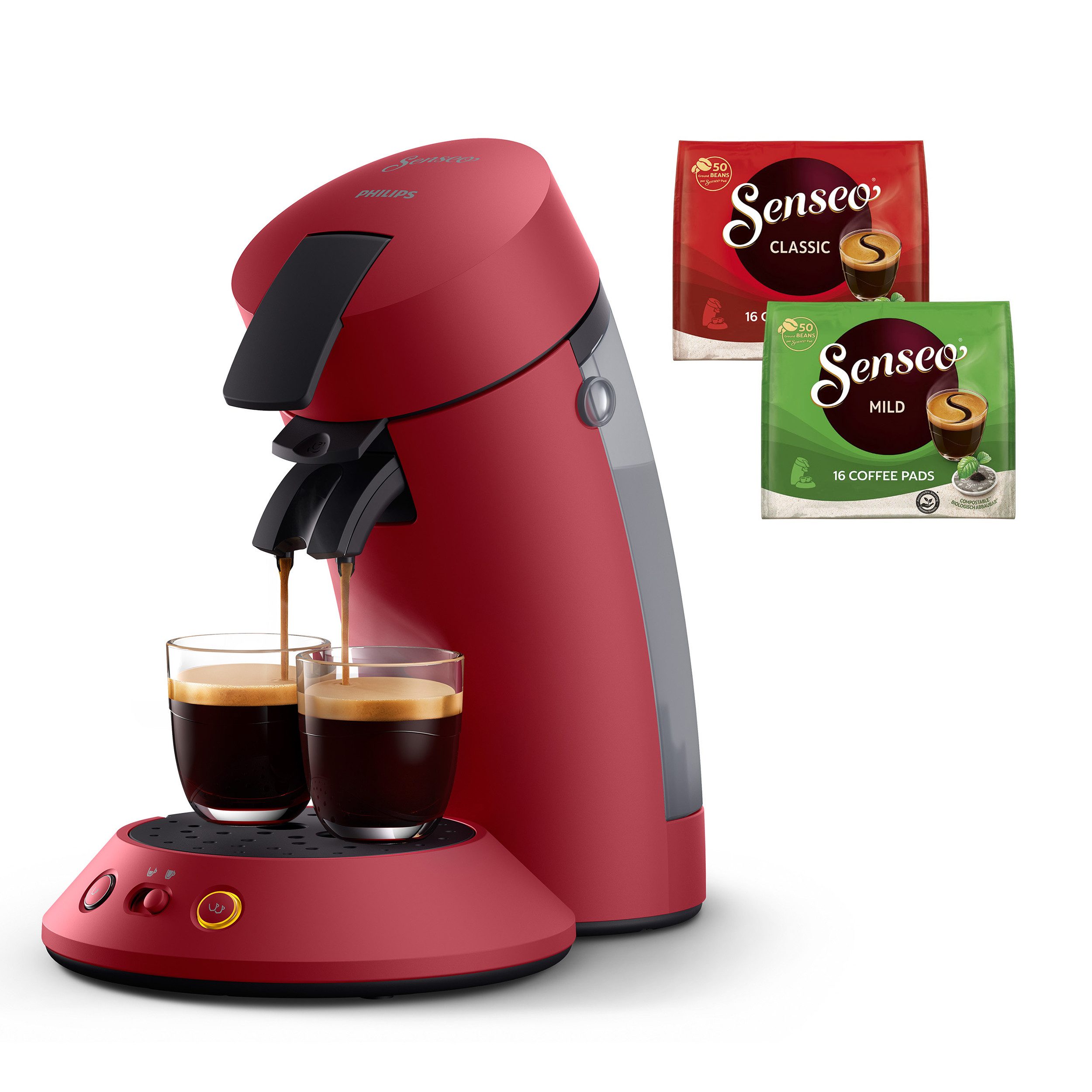 Kaffeepadmaschine Original Plus CSA210/90, mit zwei Kaffee-Einstellungen