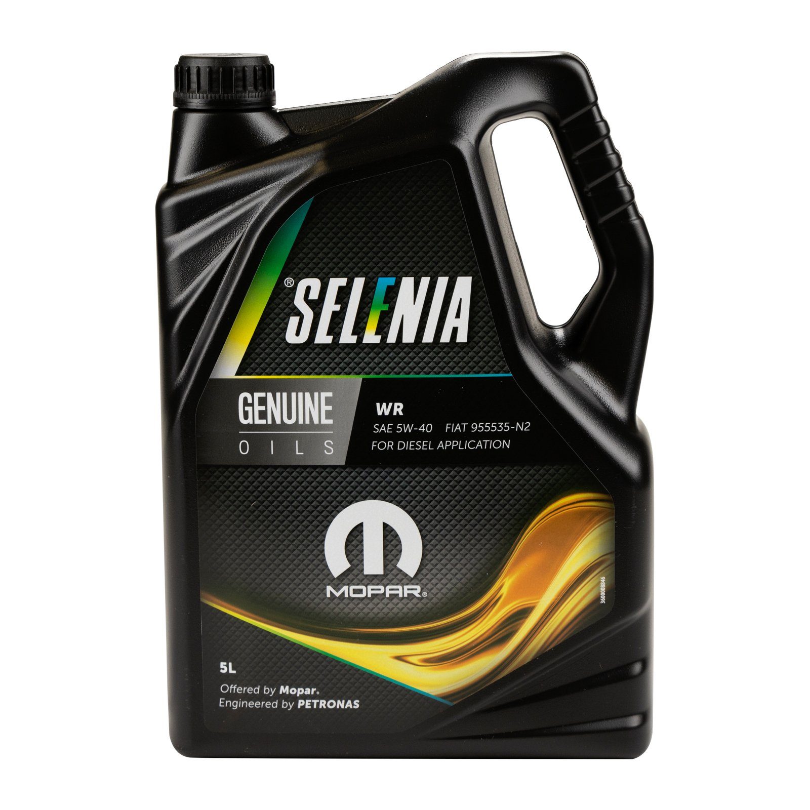 Petronas Motoröl Petronas Selenia WR 5W40 5L 5 Liter, (1-tlg), Für Fahrzeuge mit JTD Multijet+/-Dieselpartikel