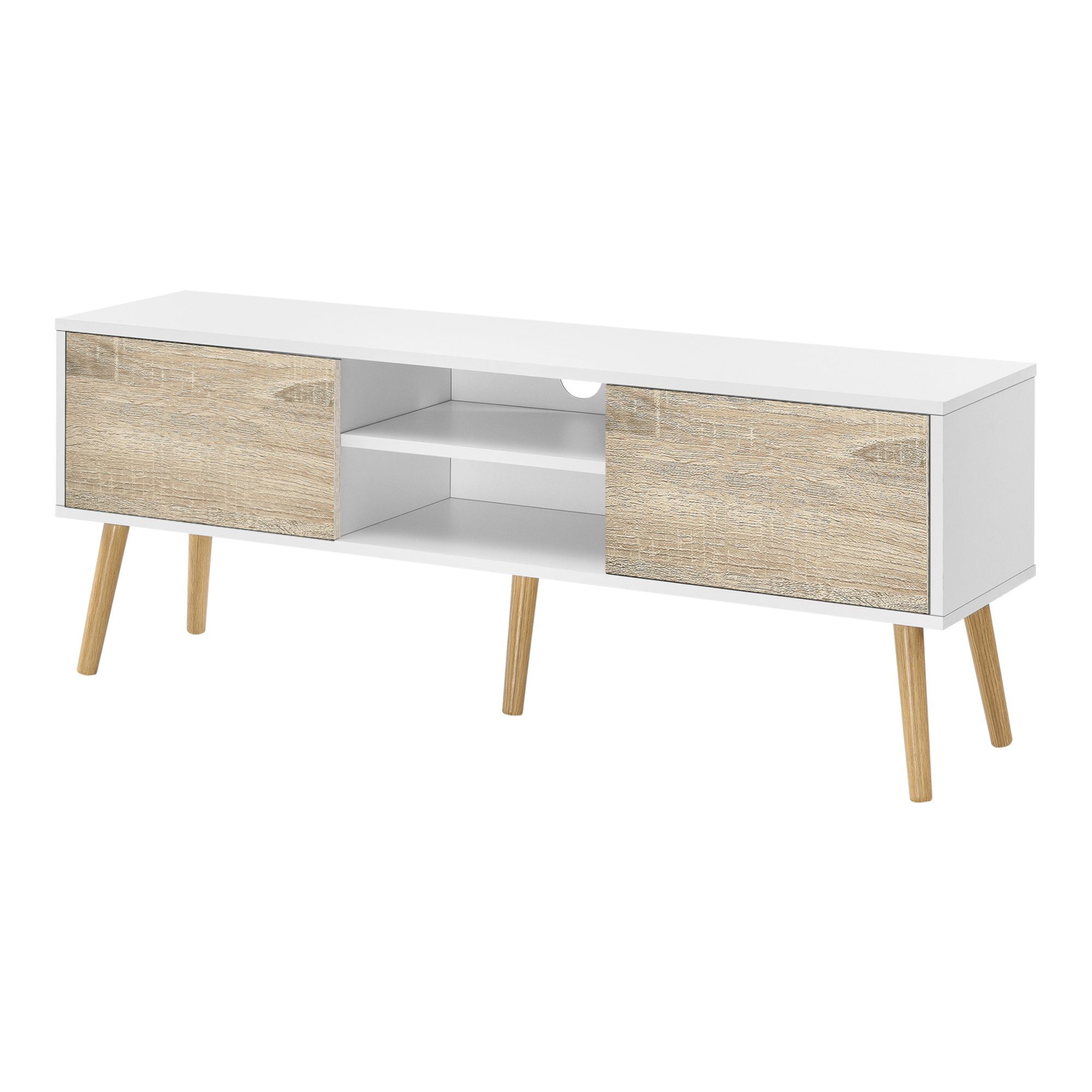 en.casa Lowboard, »Eskilstuna« Fernsehtisch 120x29,5x46,5cm Weiß günstig online kaufen