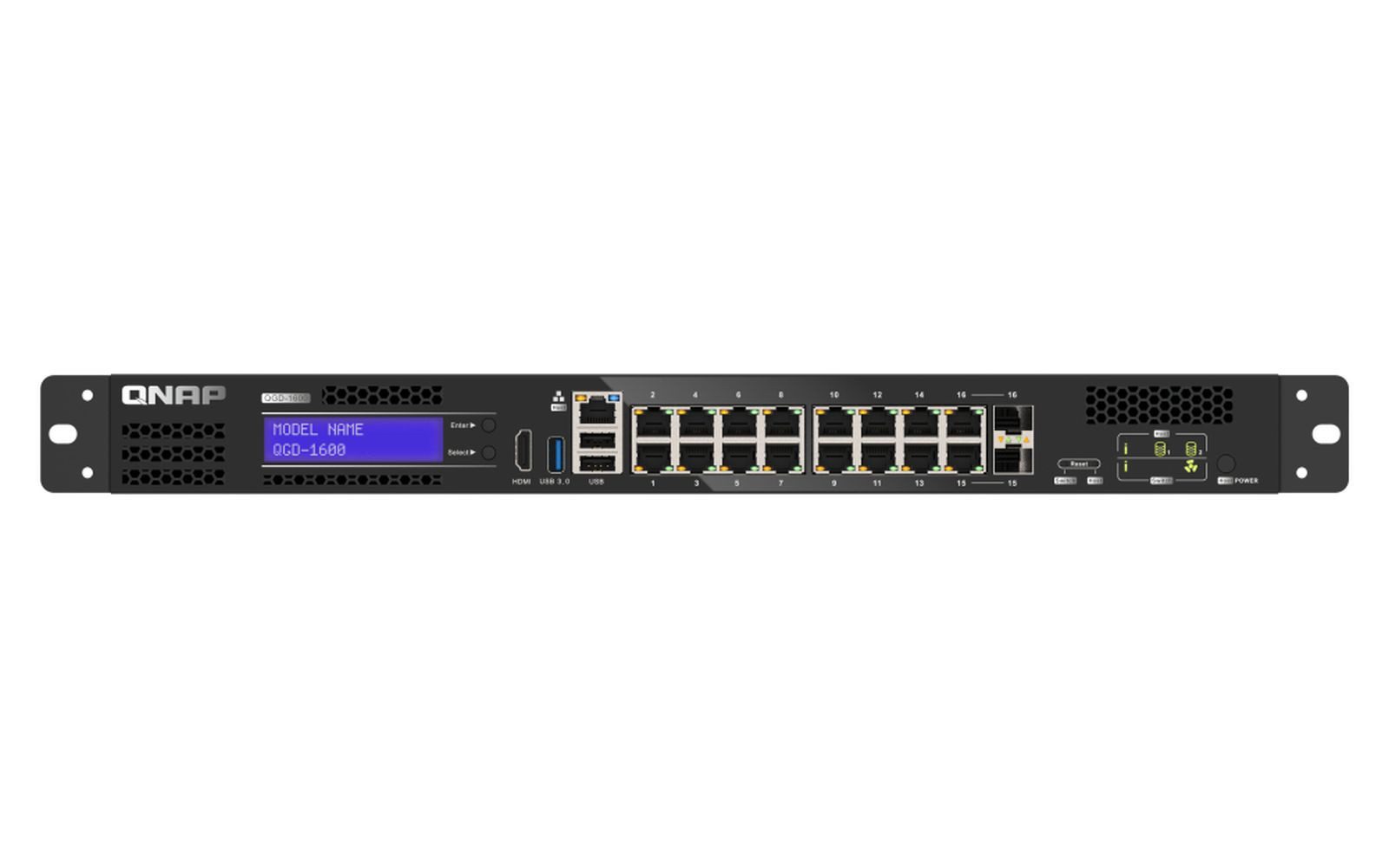 QNAP QGD-1600 - Switch - Smart - 4 x 10/100/1000 (PoE) Netzwerk-Switch