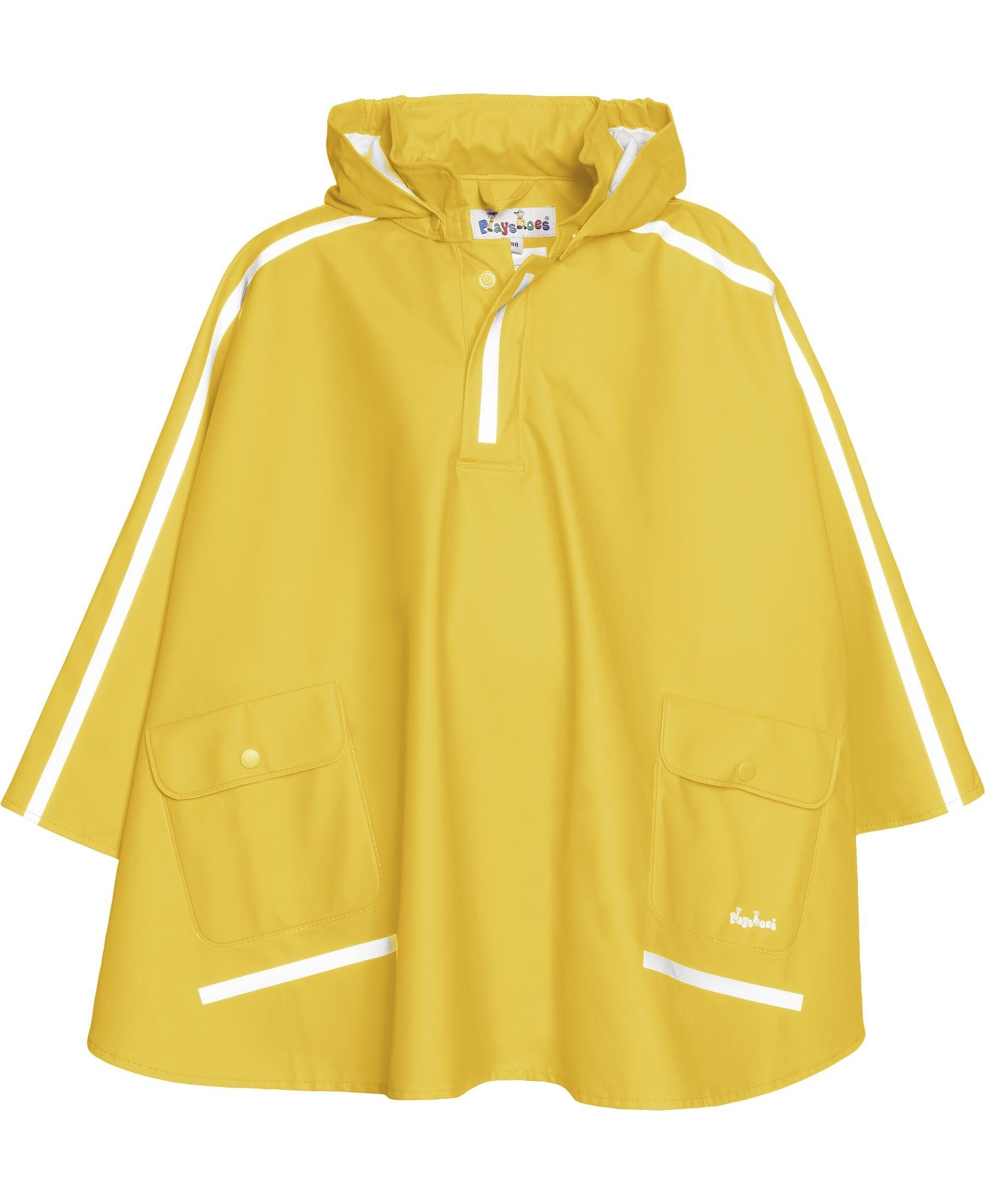 Beliebte Marke Playshoes Regenponcho Regen-Cape langer Gelb Rücken