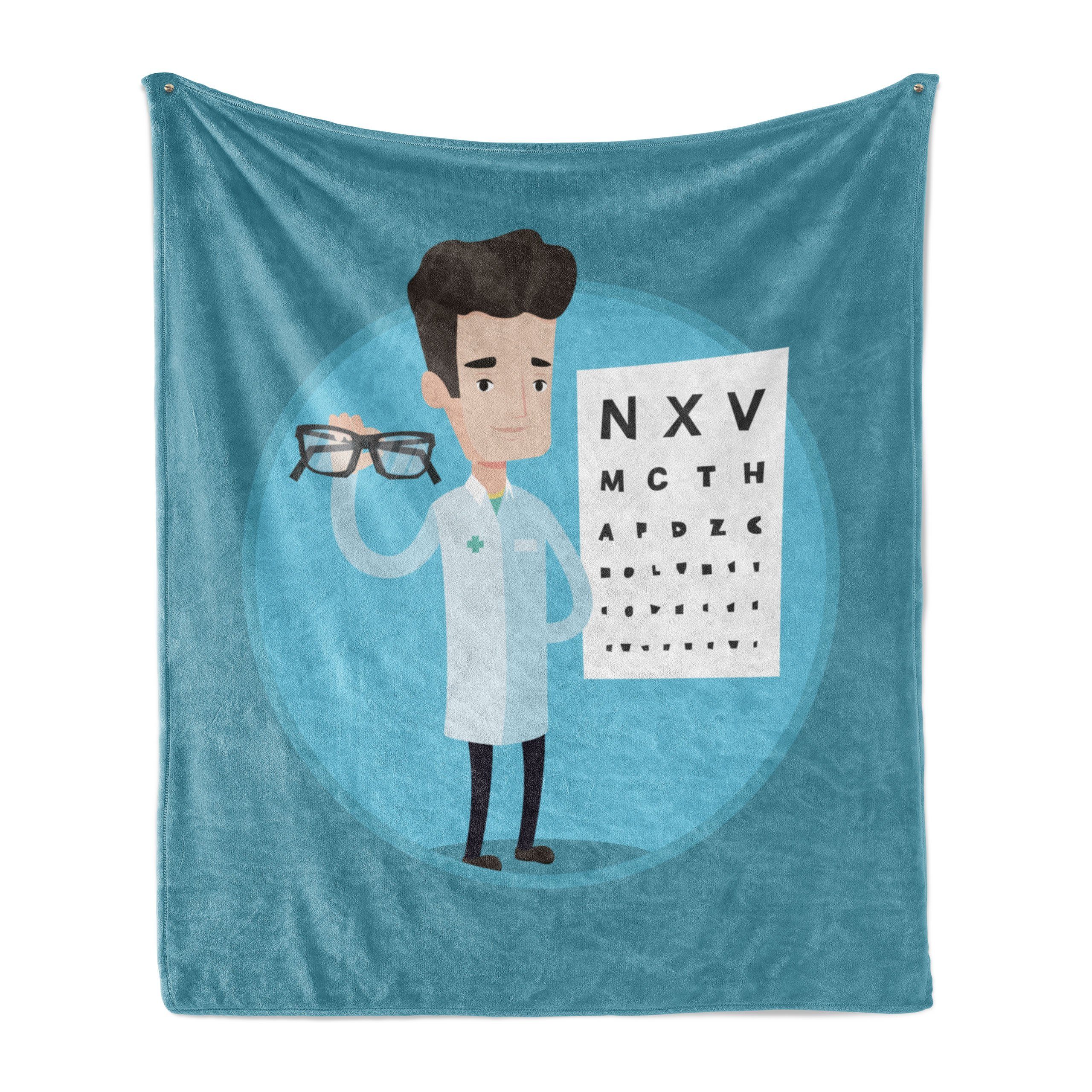 Wohndecke Gemütlicher Doktor Brillen den Außenbereich, Abakuhaus, Innen- Holding und Plüsch Augendiagramm für