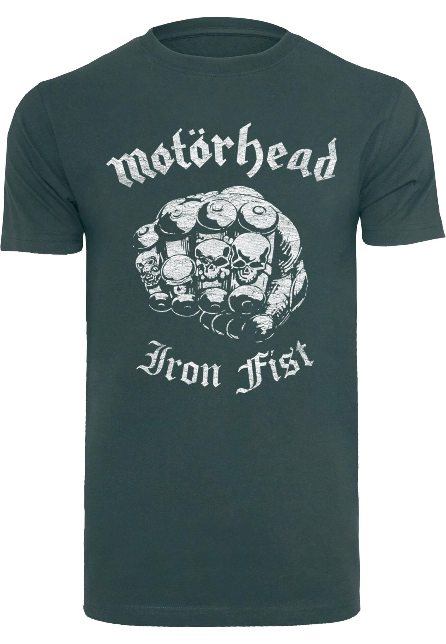 Merchcode T-Shirt Herren Motorhead - Iron Fist T-Shirt Round Neck (1-tlg) bottlegreen