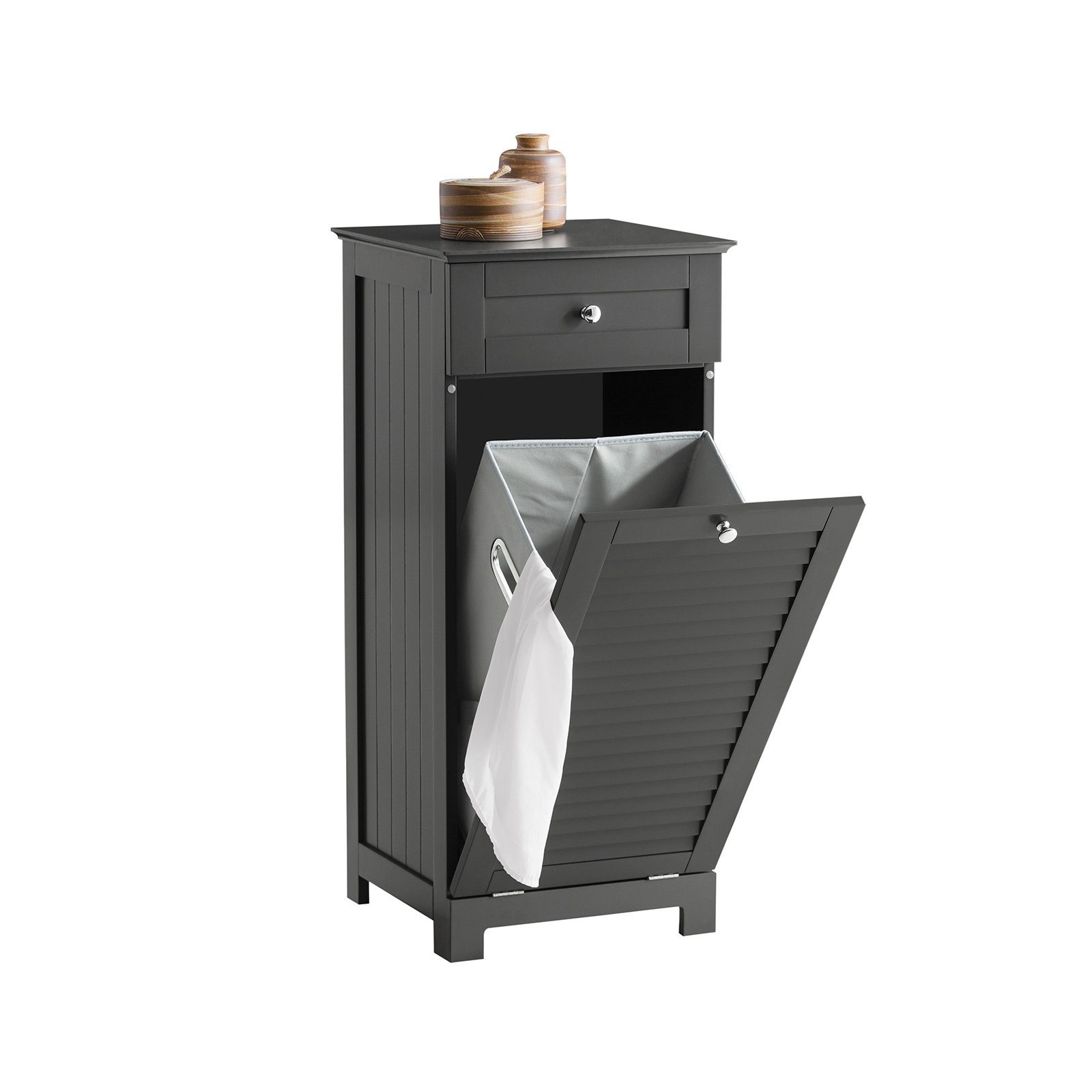 SoBuy Wäscheschrank BZR73 mit ausklappbarem Wäschesäcken günstig online kaufen