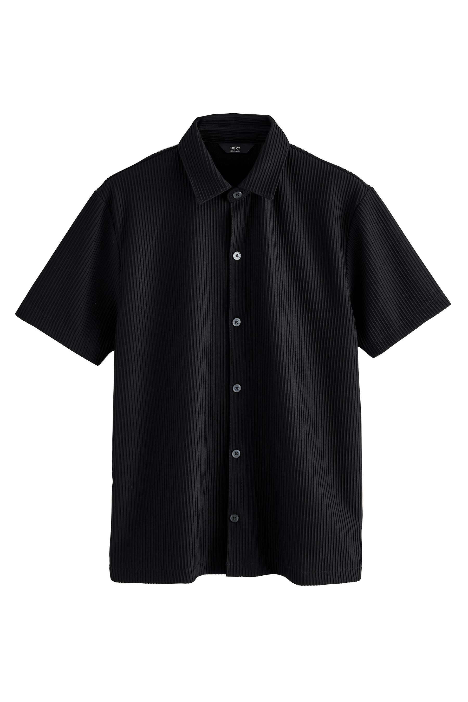 Next Kurzarmhemd Strukturiertes, smartes Jersey-Hemd (1-tlg) günstig online kaufen