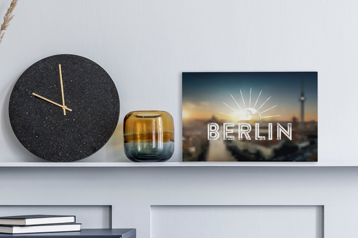 OneMillionCanvasses® Leinwandbild Skyline - Briefe - günstig online kaufen