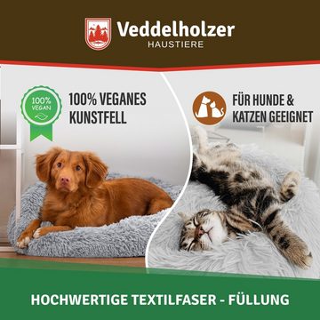 Veddelholzer Garten Tierbett Ø 100 cm (XL) Hell & Dunkelgrau Hundebett Katzenbett Hundekissen