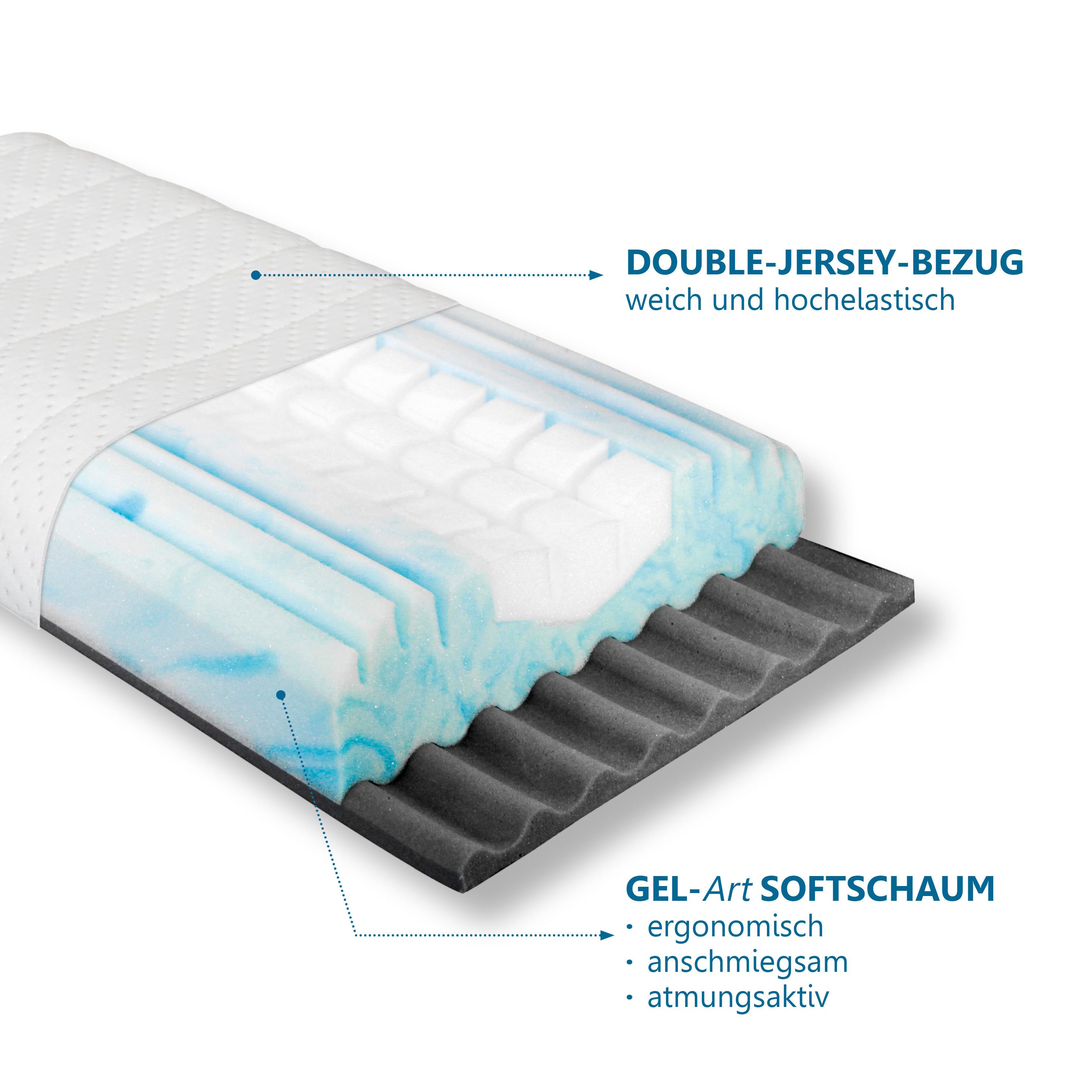 Beco Nackenstützkissen VarioMed, Bezug: Doppeltuch, Kern aus Gelschaum & Gesundheitsprodukt nach ZPmed® – Bild 2 von 5