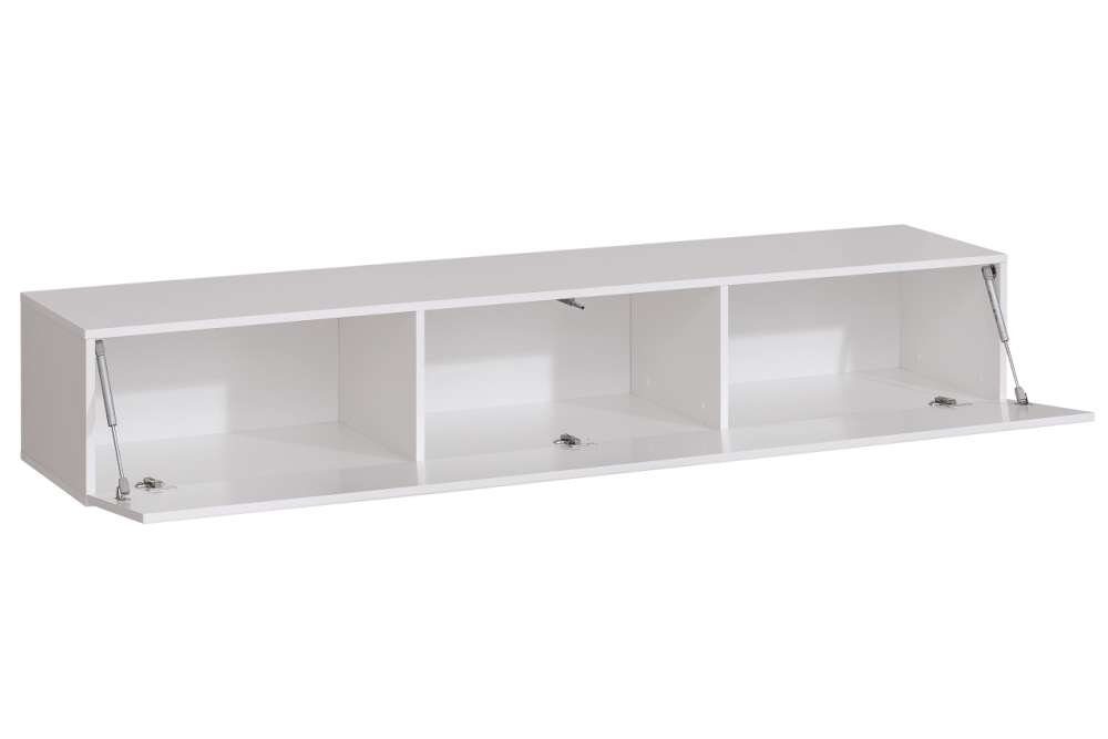 Modern, Set (7-St), Optik mit Wotan bestehend aus IV, hängbar, Holzwerkstoff aus Wohnzimmer-Set, Stylefy Eiche Wohnwand 4xHängevitrine, 2xWandboard, variabel Hochglanzfronten, (Wohnmöbel, Push-to-Open, Swotch 1xLowboard,