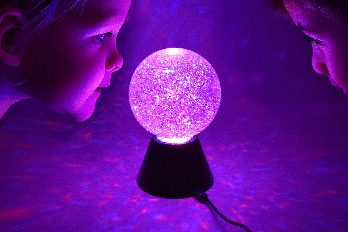 AVANTGARDE LED Kugelleuchte LED Zauber Glitzerball - Snoezelen