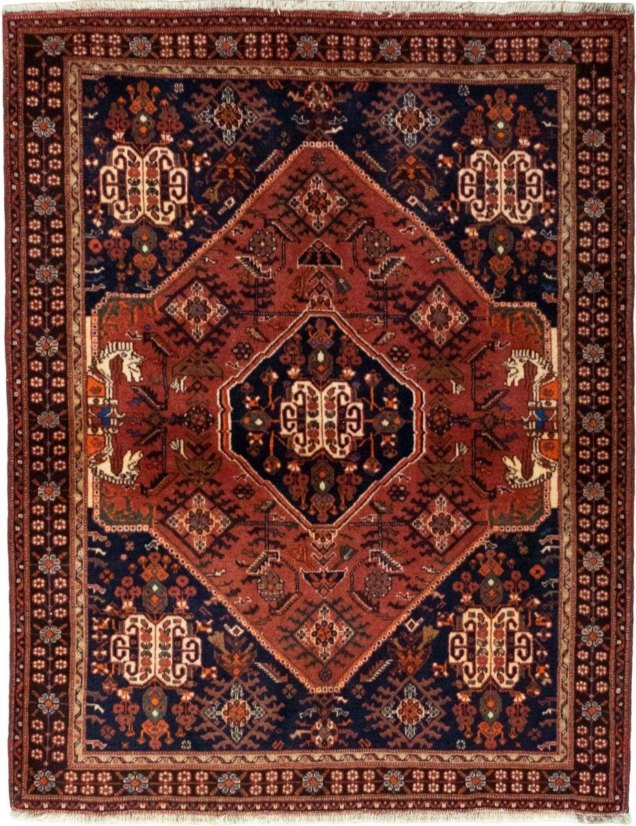Orientteppich Ghashghai 120x153 Handgeknüpfter Orientteppich / Perserteppich, Nain Trading, rechteckig, Höhe: 12 mm