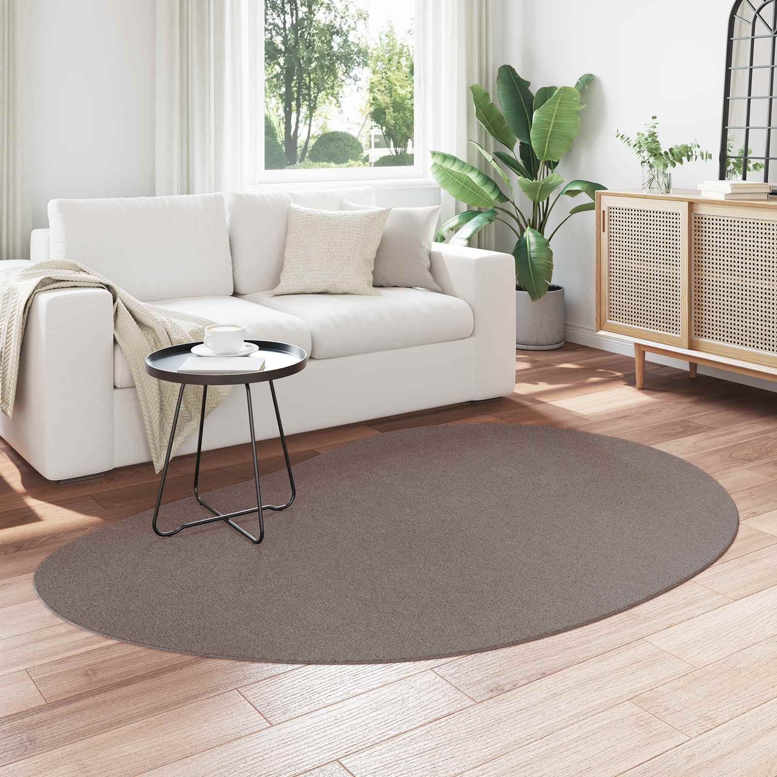 vidaXL Teppich Teppich HUARTE Sand 140 x 200 cm Polyester, Asymmetrisch – Bild 3 von 5