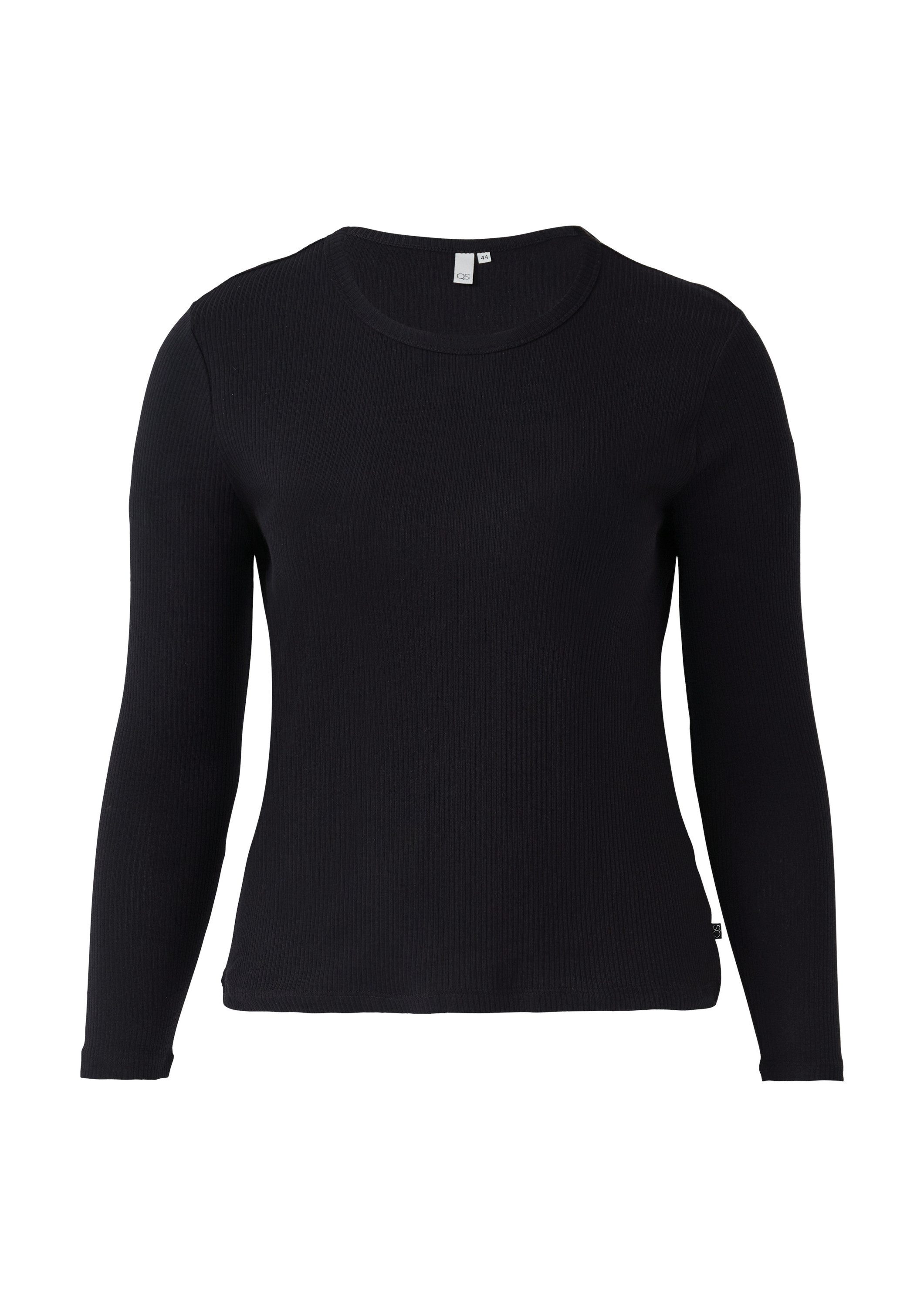 QS Langarmshirt T-Shirt Geripptes Longsleeve im günstig online kaufen