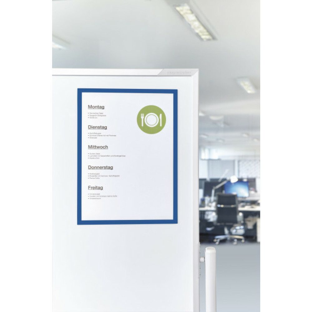 magnetoplan® Hängevitrine Magnetofix Sichtfenster blau DIN A4 5St (1-St)