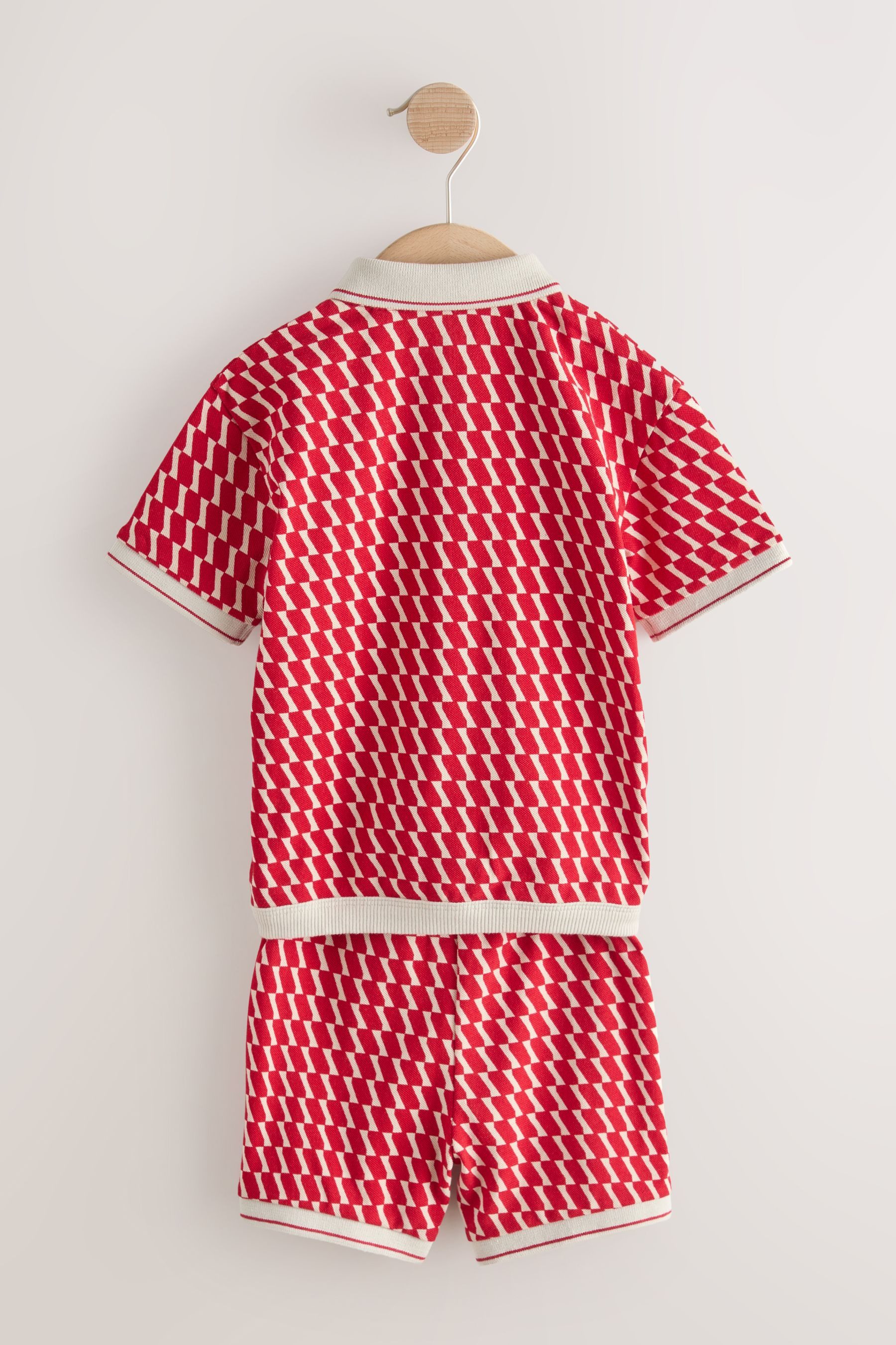 Next Shirt & Shorts Kurzärmeliges Hemd und Shorts im Set (2-tlg)