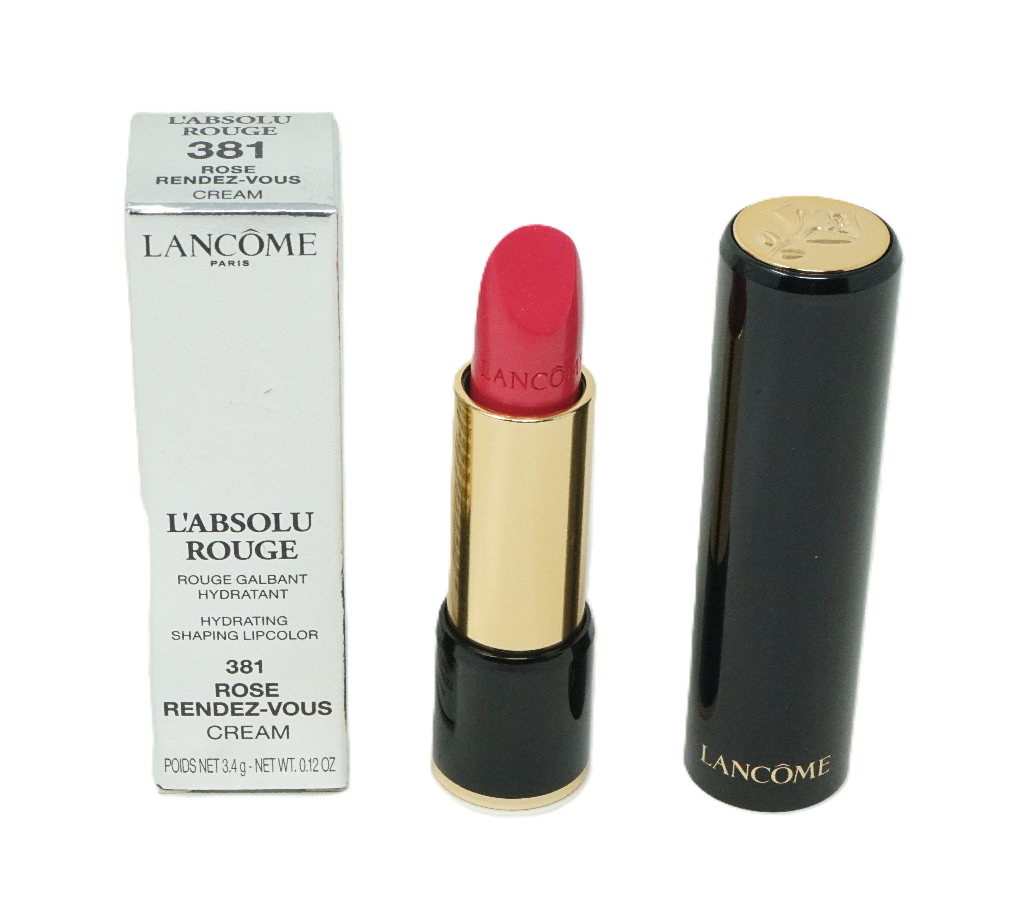 LANCOME Lippenstift Lancome L'Absolu Rouge Lippenstift 381 Rose Rendez-Vous Cream 3,4g