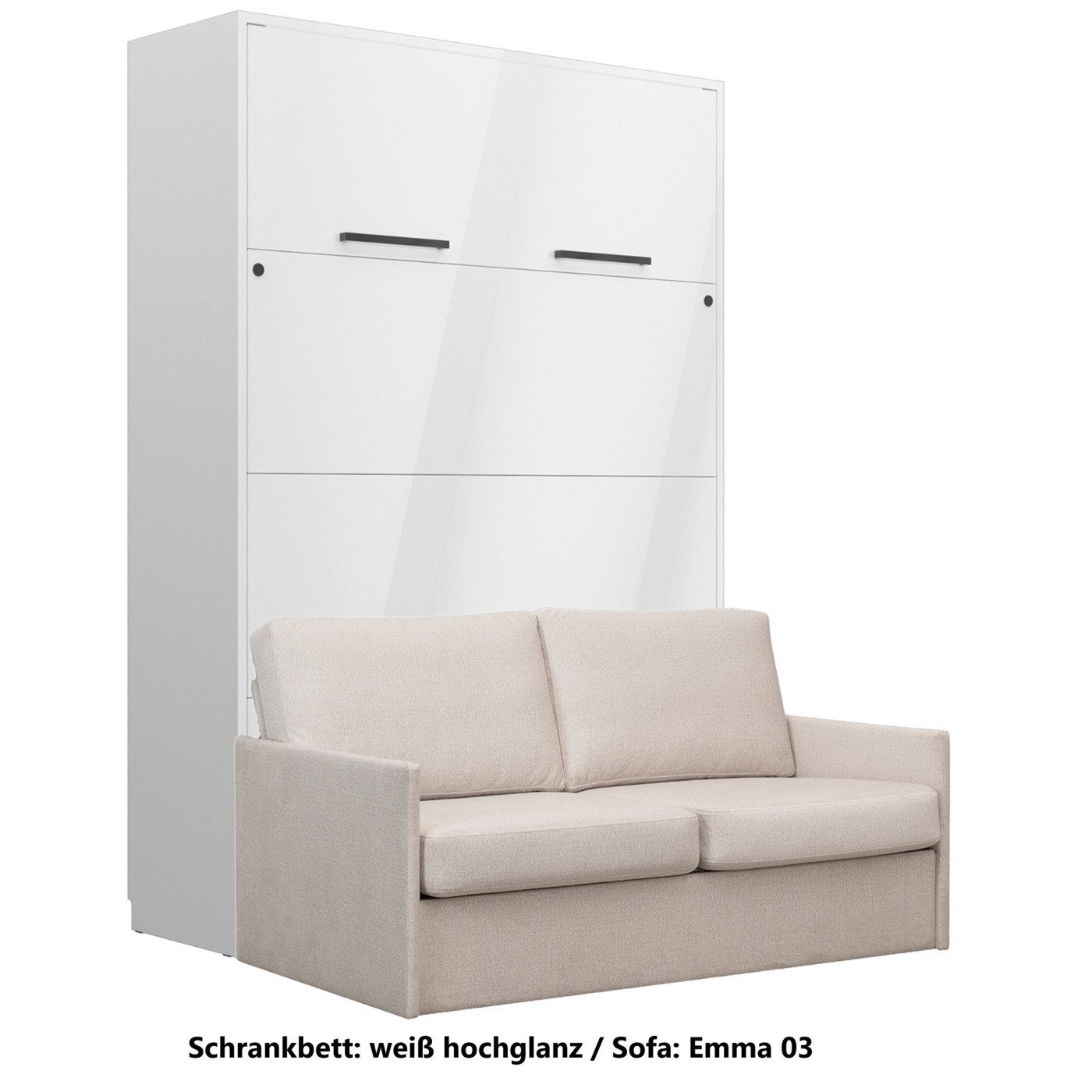 QMM TraumMöbel Schrankbett Wandbett GN 140x200 günstig online kaufen