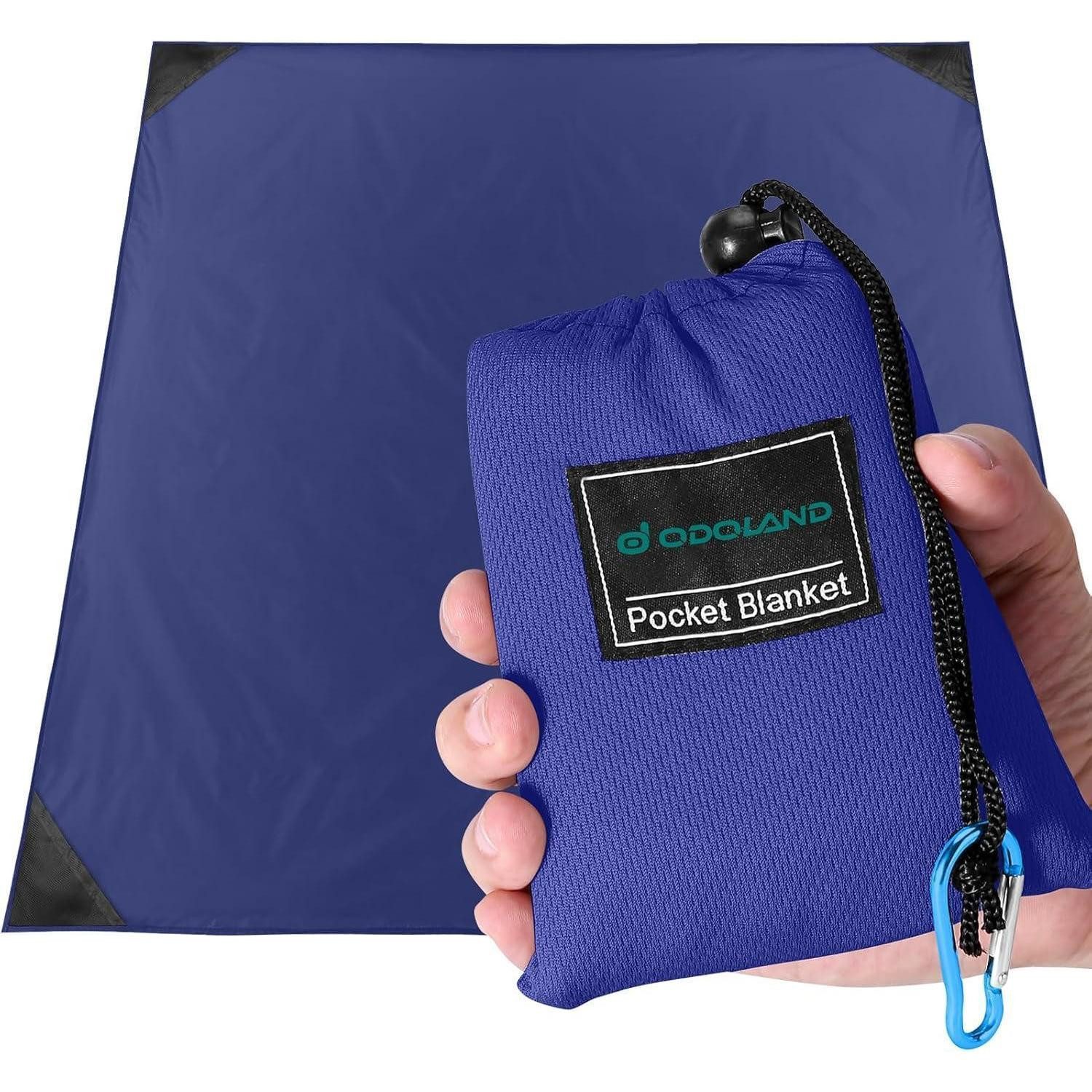 Picknickdecke Picknickdecke 180x160 cm Blau Wasserabweisend Sandfest, LuxusKollektion