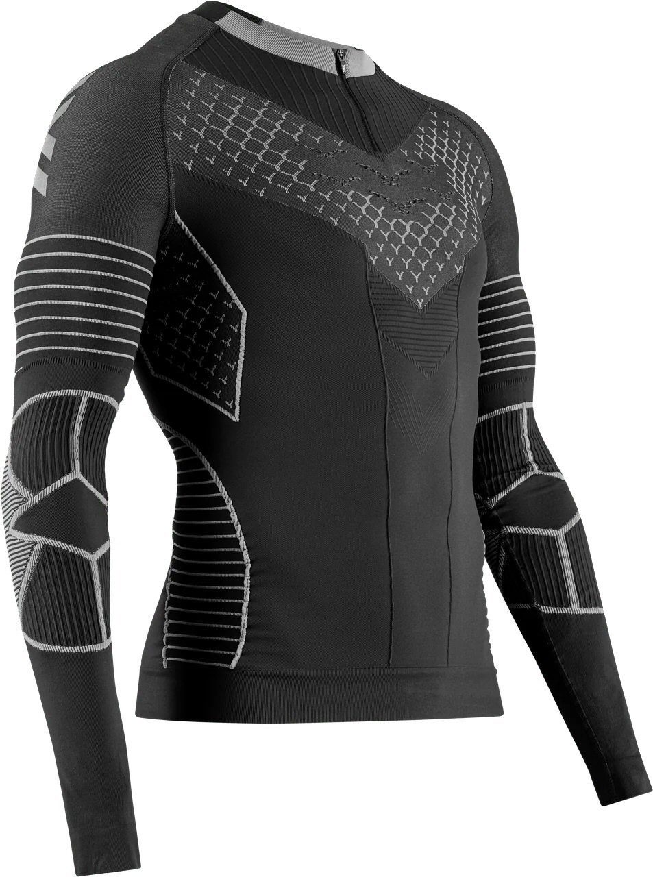 Langarmshirt Twyce Run Shirt LS (enganliegend) schwarz/charcoalgrau Herren