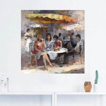 Artland Wandbild Damen im Café II, Gruppen & Familien (1 St), als Leinwandbild, Wandaufkleber in verschied. Größen