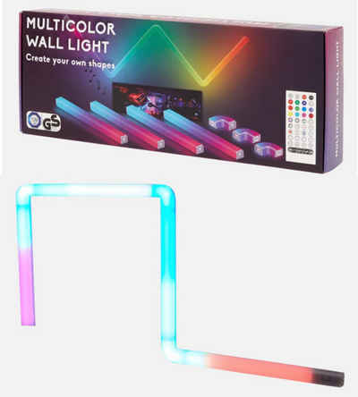 ZD Trading Wandleuchte Wandbeleuchtungsset 8 tlg. Inkl. Fernbedienung Multicolor Wall Light