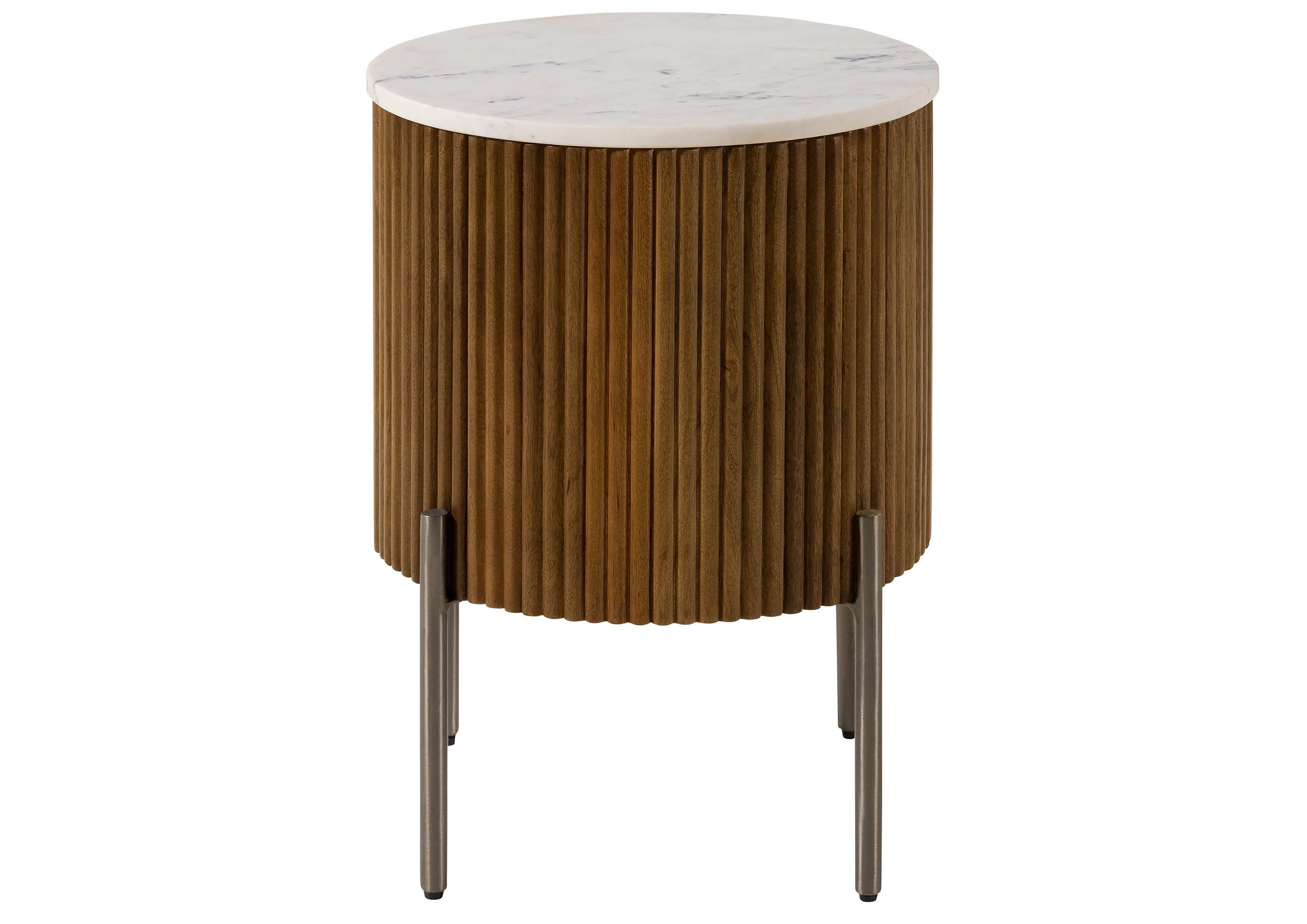 Massivmoebel24 Beistelltisch BARCELONA (rund Mango 40x40x52 günstig online kaufen