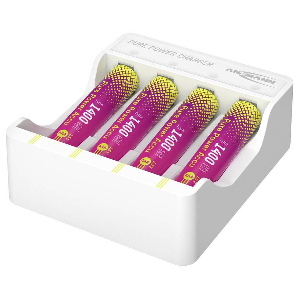 ANSMANN AG Pure Power Set 4× Micro AAA Akkus und Lademodul Micro (AAA)-Akku Akku