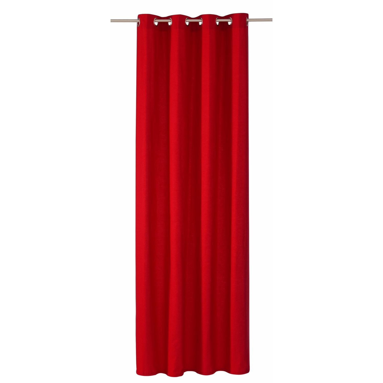TOM TAILOR Vorhang DOVE Blickdichter Ösenvorhang (1 St), Öse, Mischgewebe, 140 x 245 cm in Rot