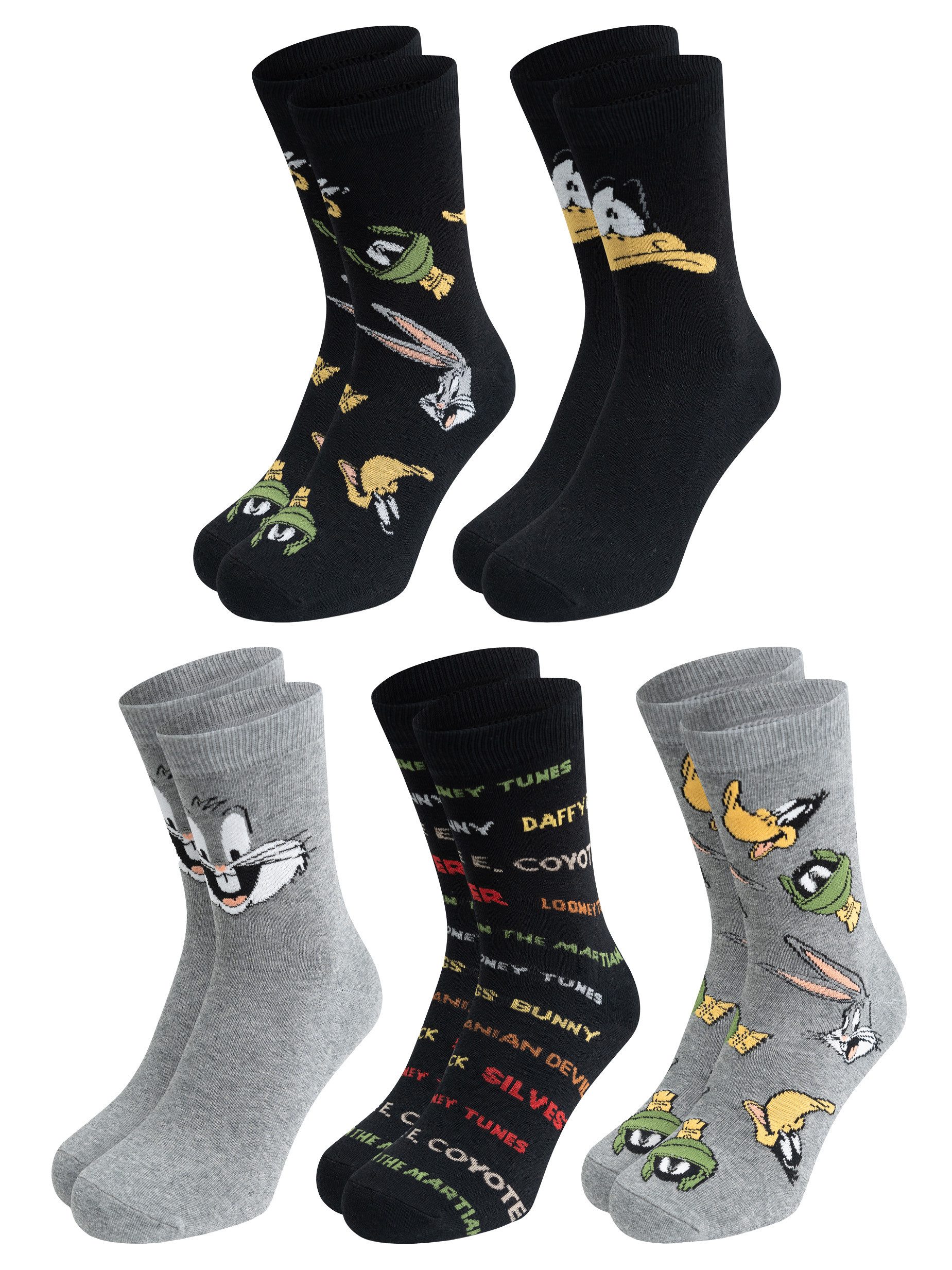 United Labels® Socken Looney Tunes Socken Sneaker Strümpfe (5er Pack) 40-45 günstig online kaufen