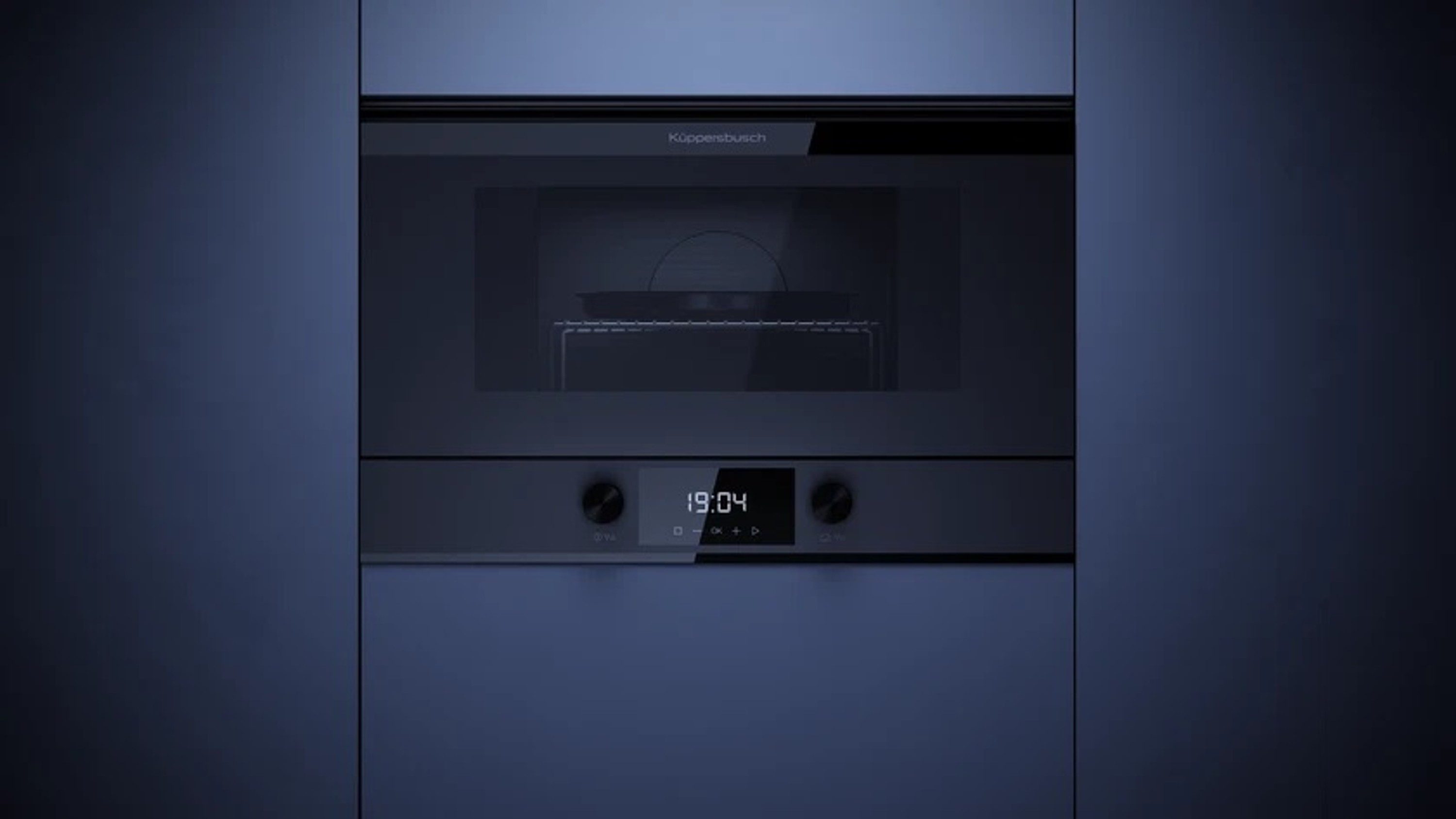Küppersbusch Mikrowelle MR6330.0KSM, Mikrowelle mit Grill, 22 l, Grill Funktion, 14 Automatikprogramme, Standby-Modus