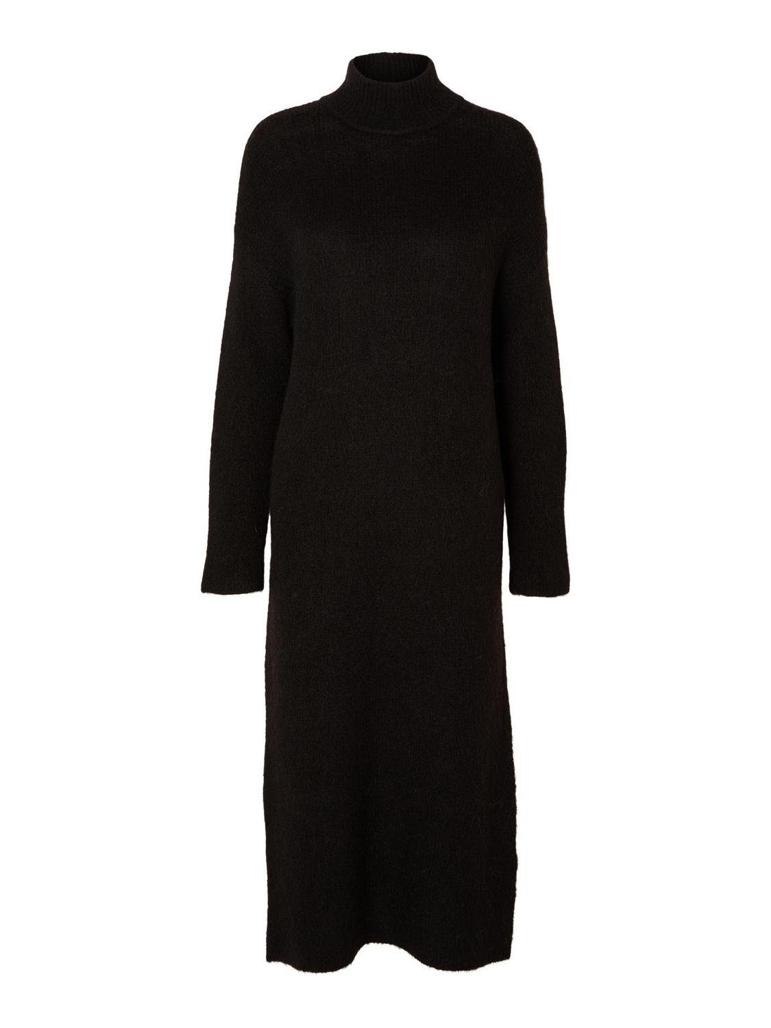 SELECTED FEMME Sommerkleid SLFMALINE LS KNIT DRESS HIGH NECK N