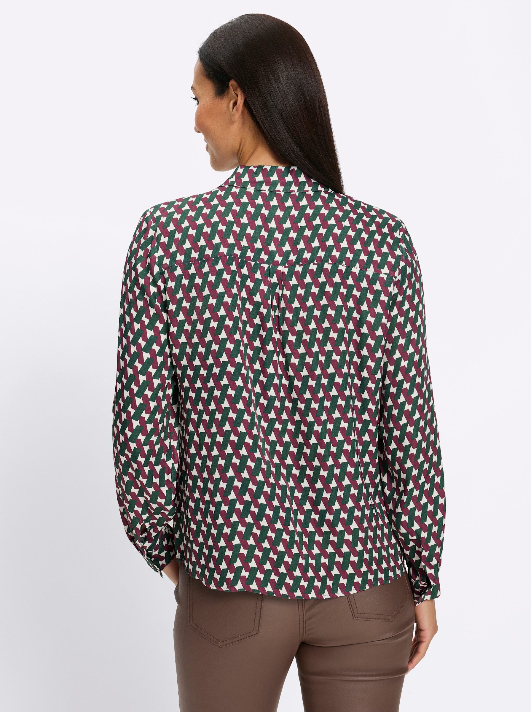 heine Klassische Bluse Druckbluse Langarm
