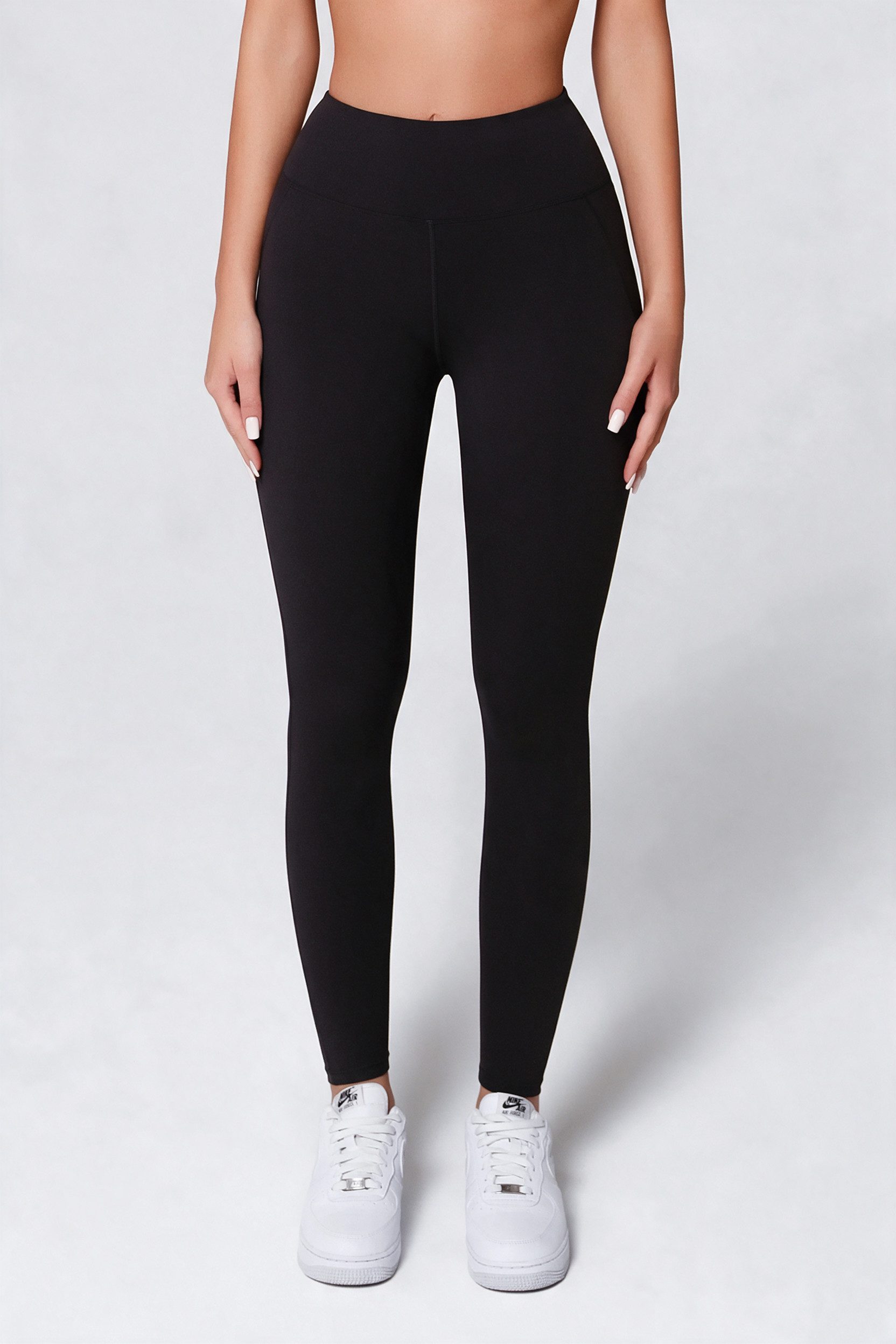 FemmeTone Leggings Damen-Sportleggings – Yogaleggings mit hohem Bund High-Waist-Yogahose mit Bauch-weg-Effekt und Stretch – Sporthose