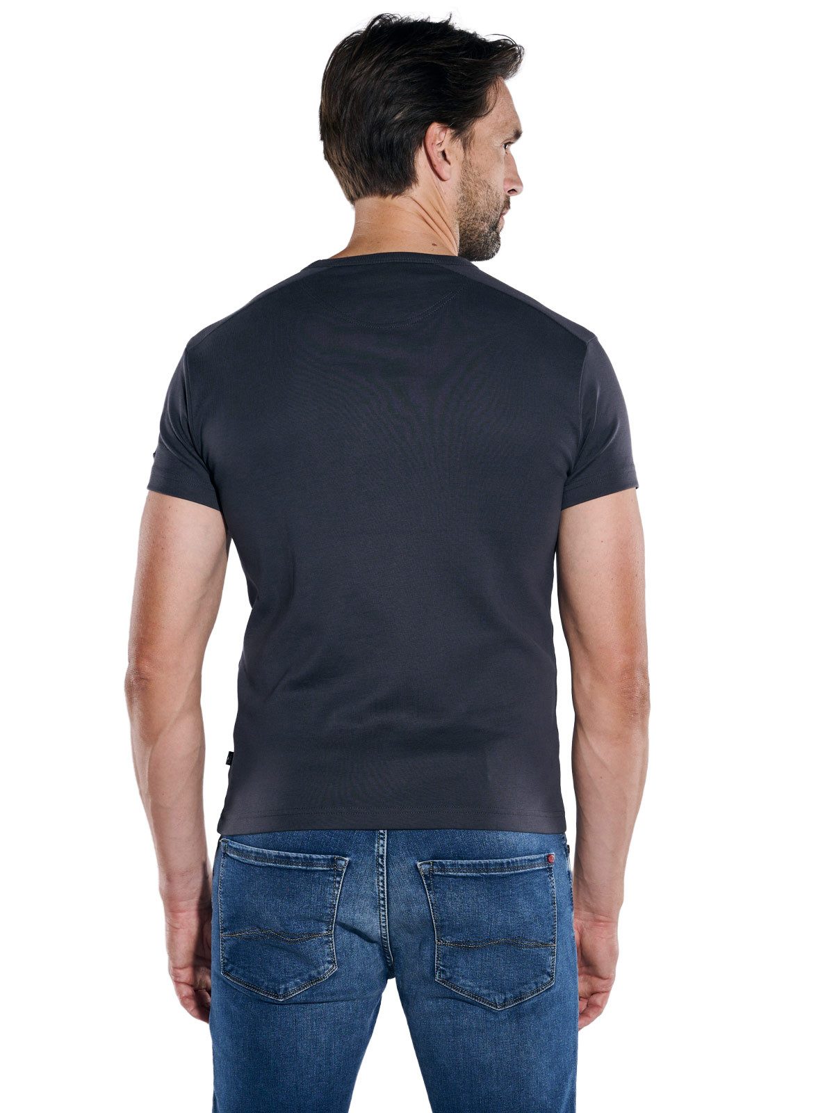 Engbers T-Shirt Herren Basic-Shirt "My Favorite" organic, Saphirblau