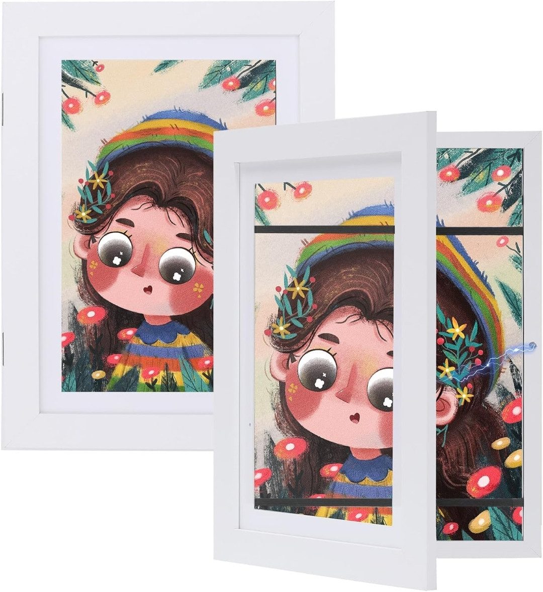 LA CUTE Bilderrahmen zum Basteln 2er Set Kinderbilderrahmen befüllbar Front günstig online kaufen