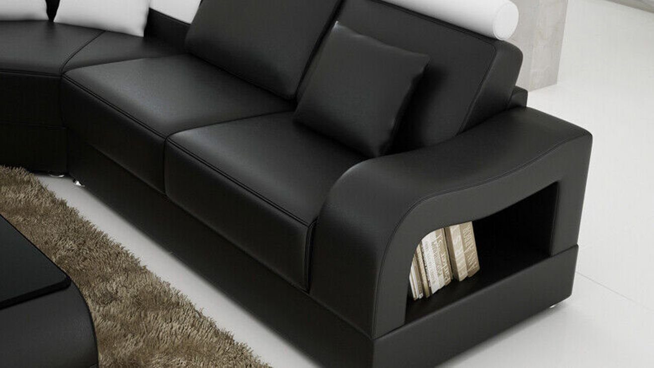 JVmoebel Ecksofa Couch Wohnlandschaft Ecksofa Modern Eck USB mit Design Sofa Garnitur