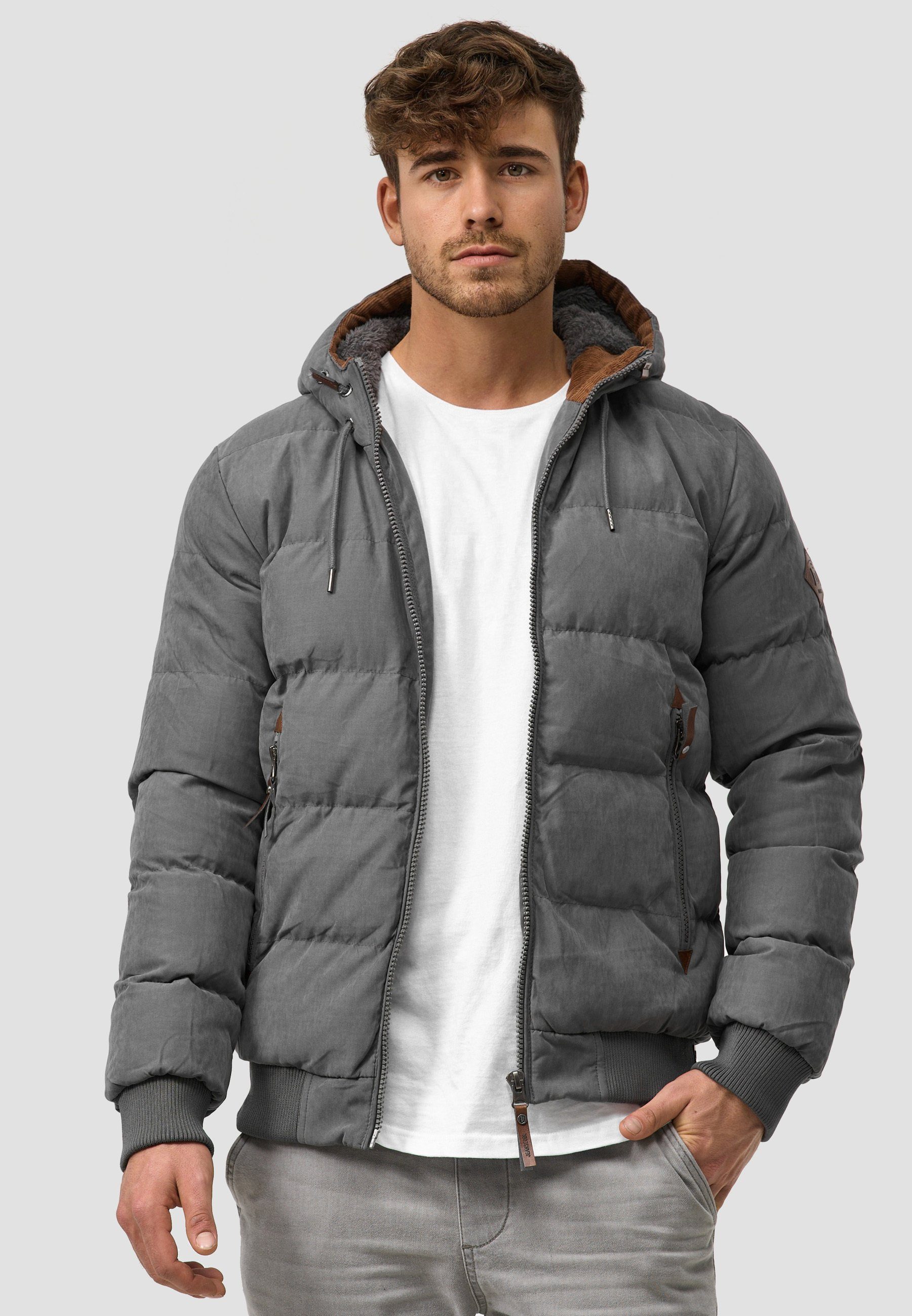 Indicode Winterjacke Herren Adeline Jacke Winter Herrenjacke mit Teddyfutte günstig online kaufen