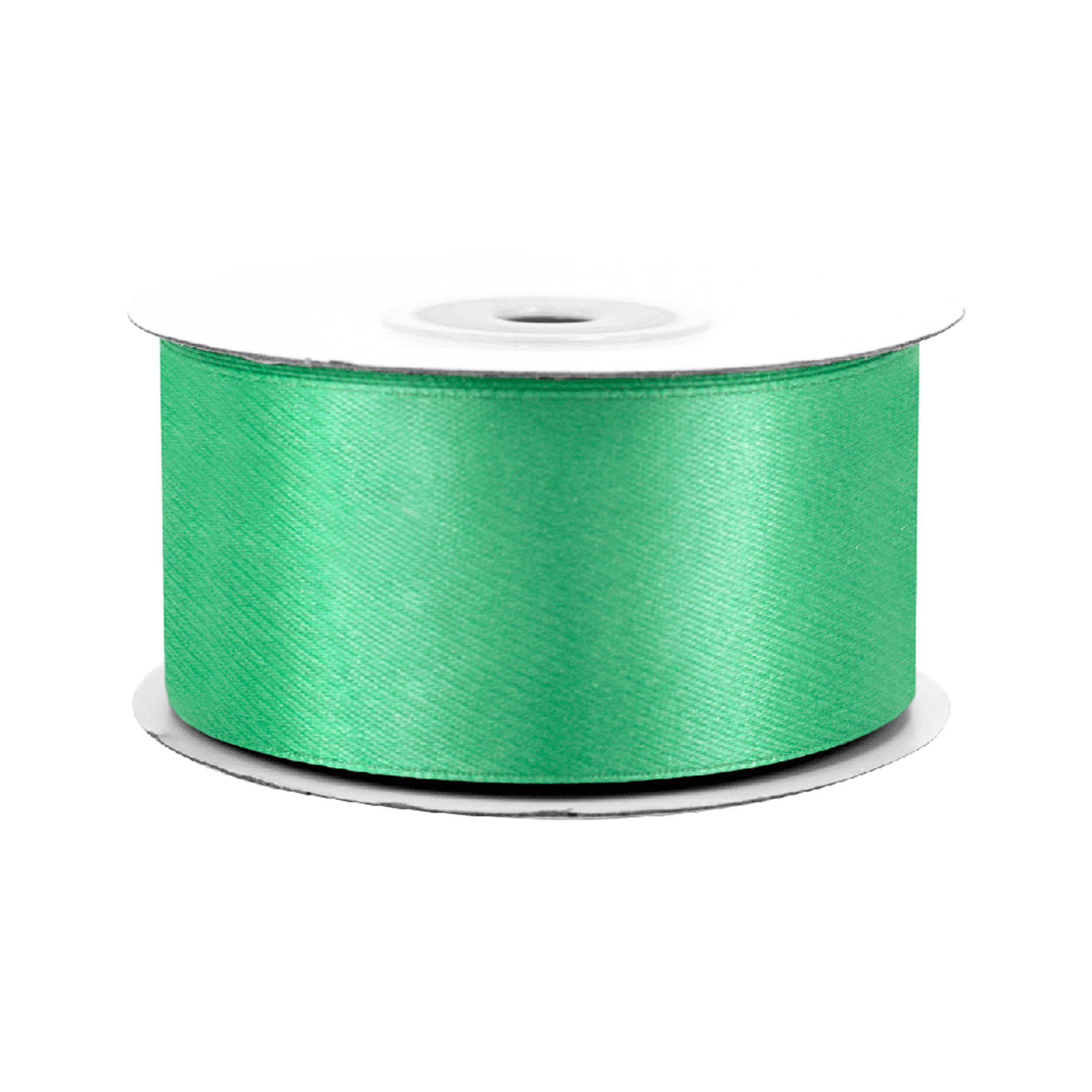 Creativery Satinband, Satinband 38mm x 25m Rolle Jadegrün