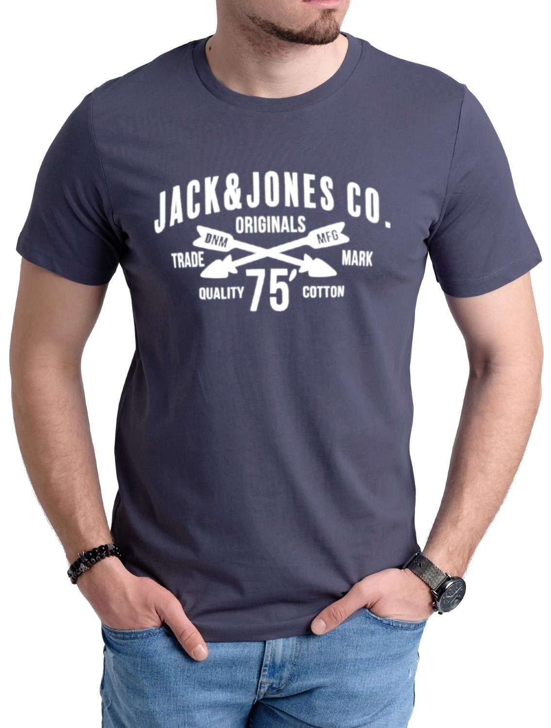 & Aufdruck T-Shirt Jack mit aus OPT16 Print-Shirt Jones Baumwolle