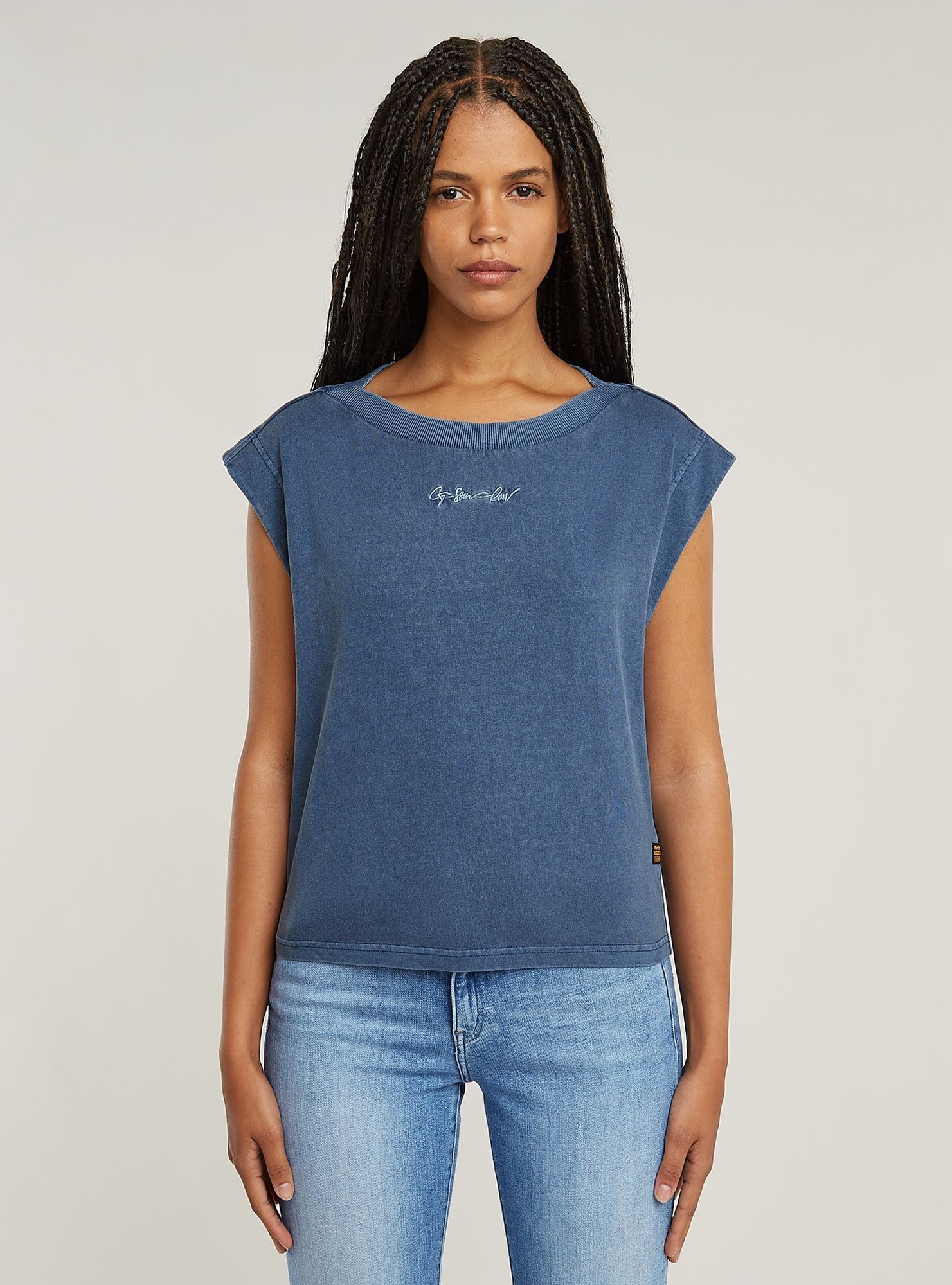 G-STAR T-Shirt Mini G-Script Logo Overdyed Top