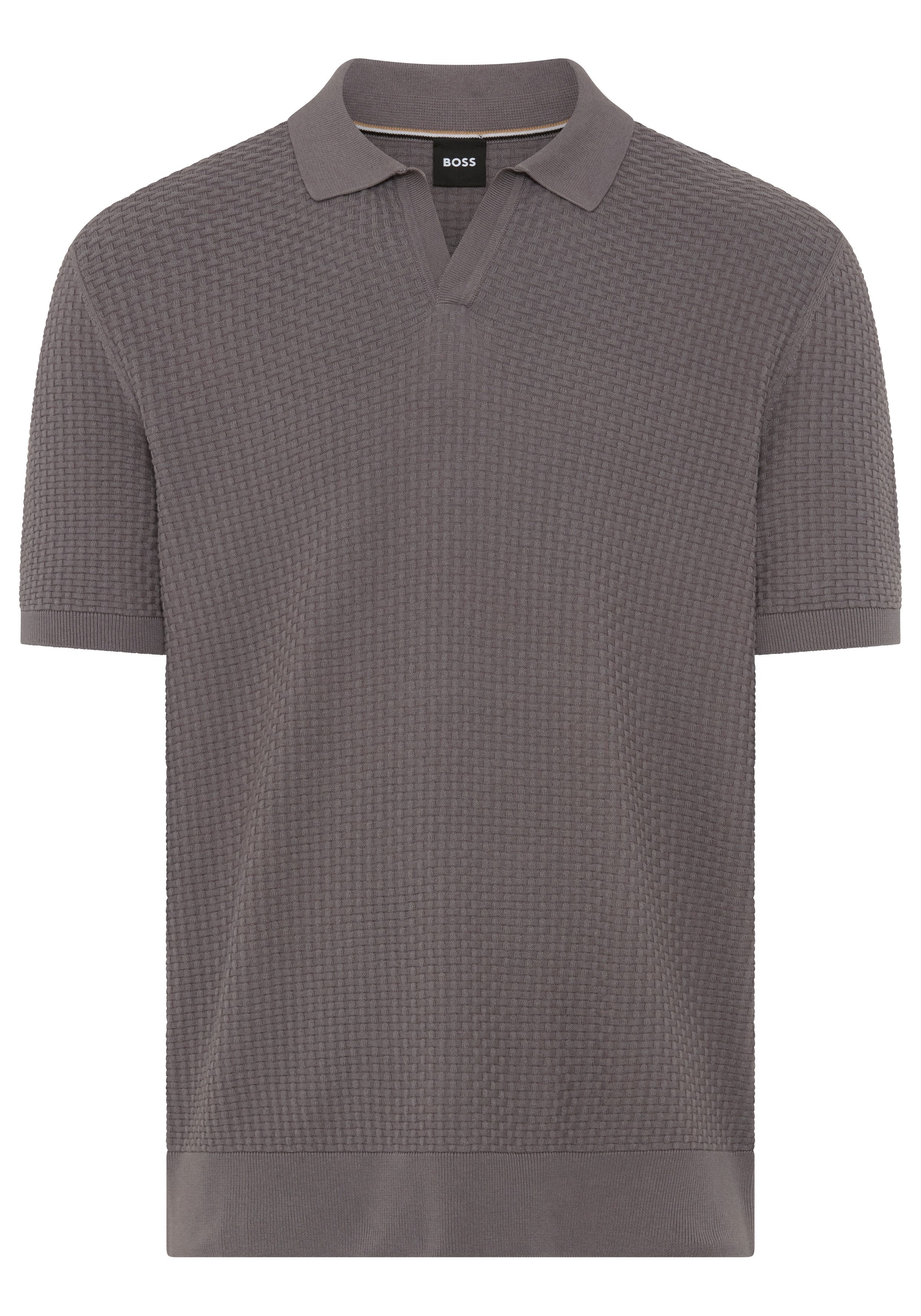 BOSS Kurzarmpullover H-Natalo mit Polokragen, regular fit